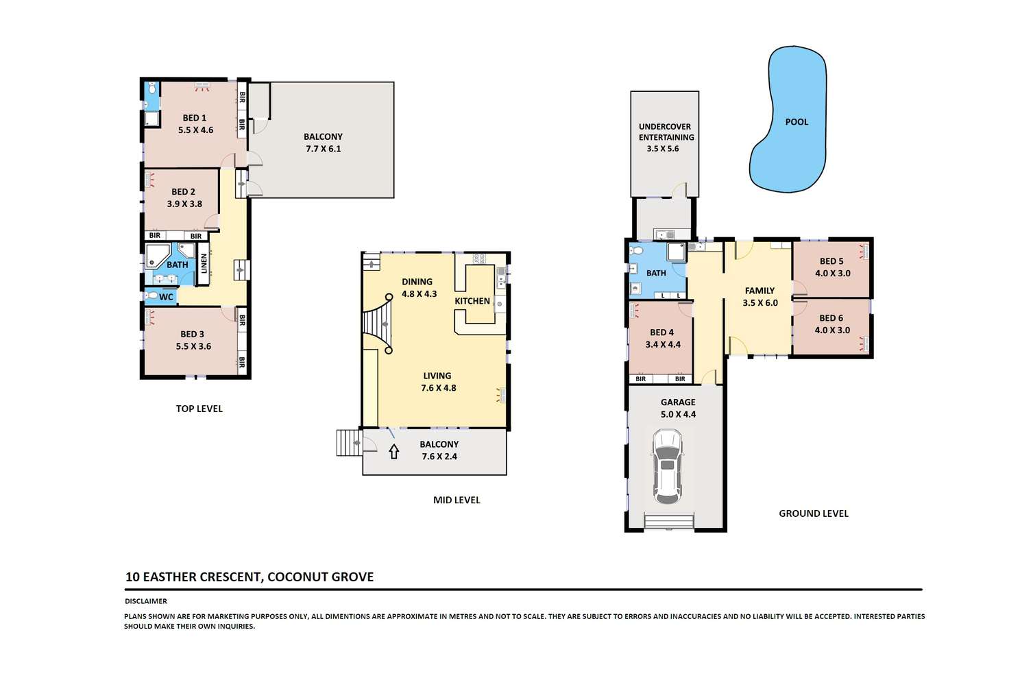 Floorplan of Homely house listing, 10 Easther Crescent, Coconut Grove NT 810