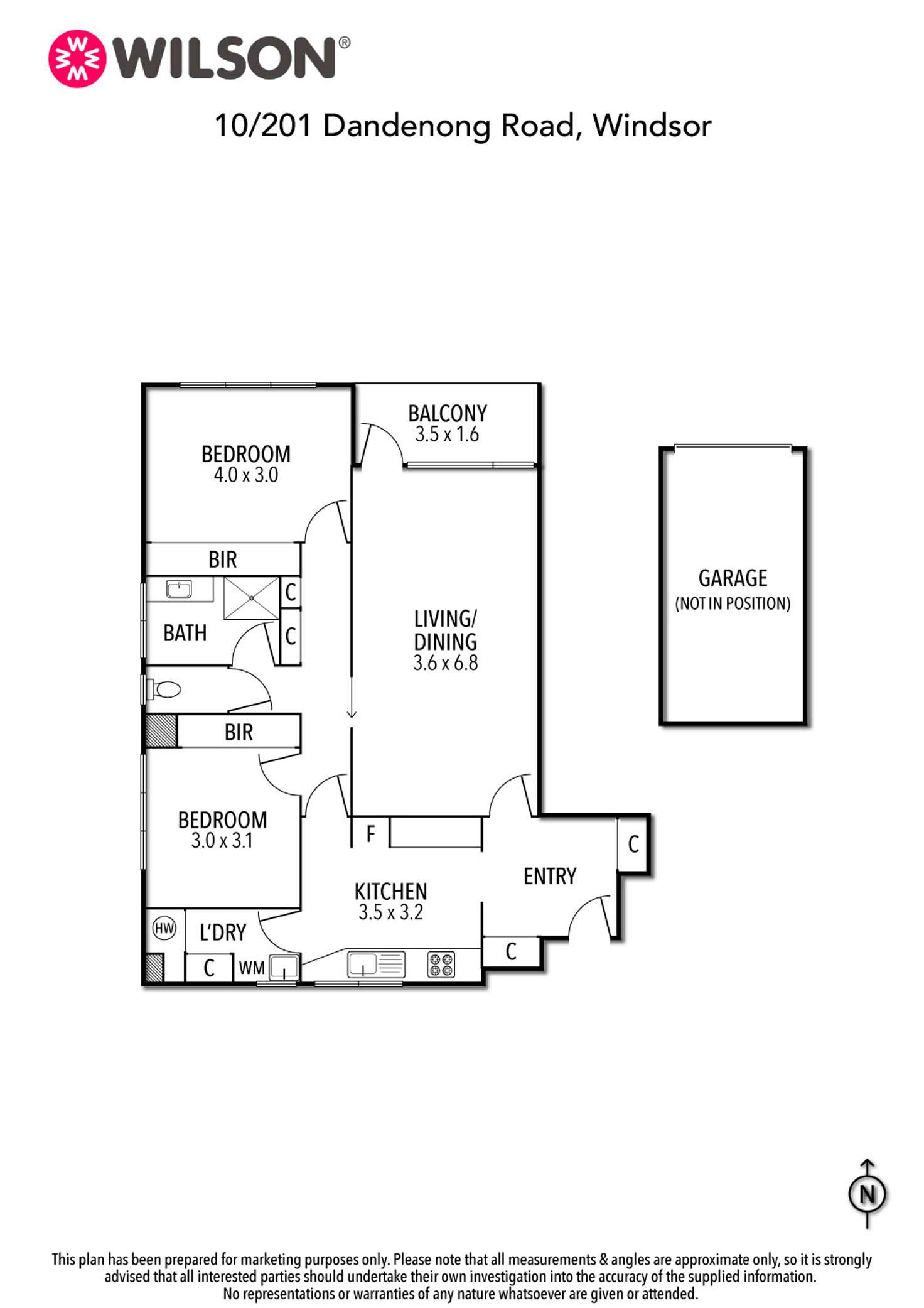 Floorplan of Homely apartment listing, 10/201 Dandenong Road, Windsor VIC 3181