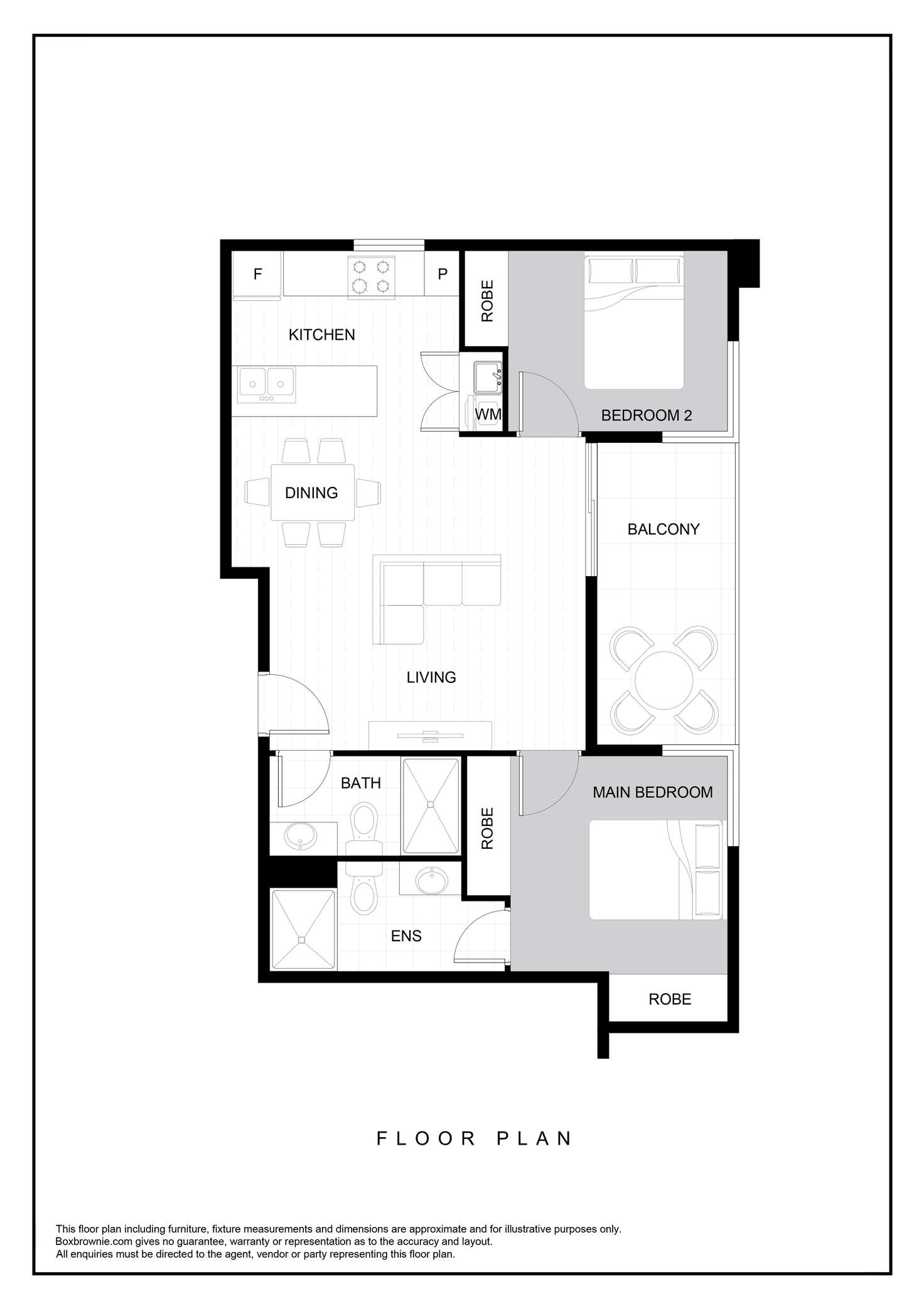 Floorplan of Homely apartment listing, 303/19 Collins Street, Chadstone VIC 3148