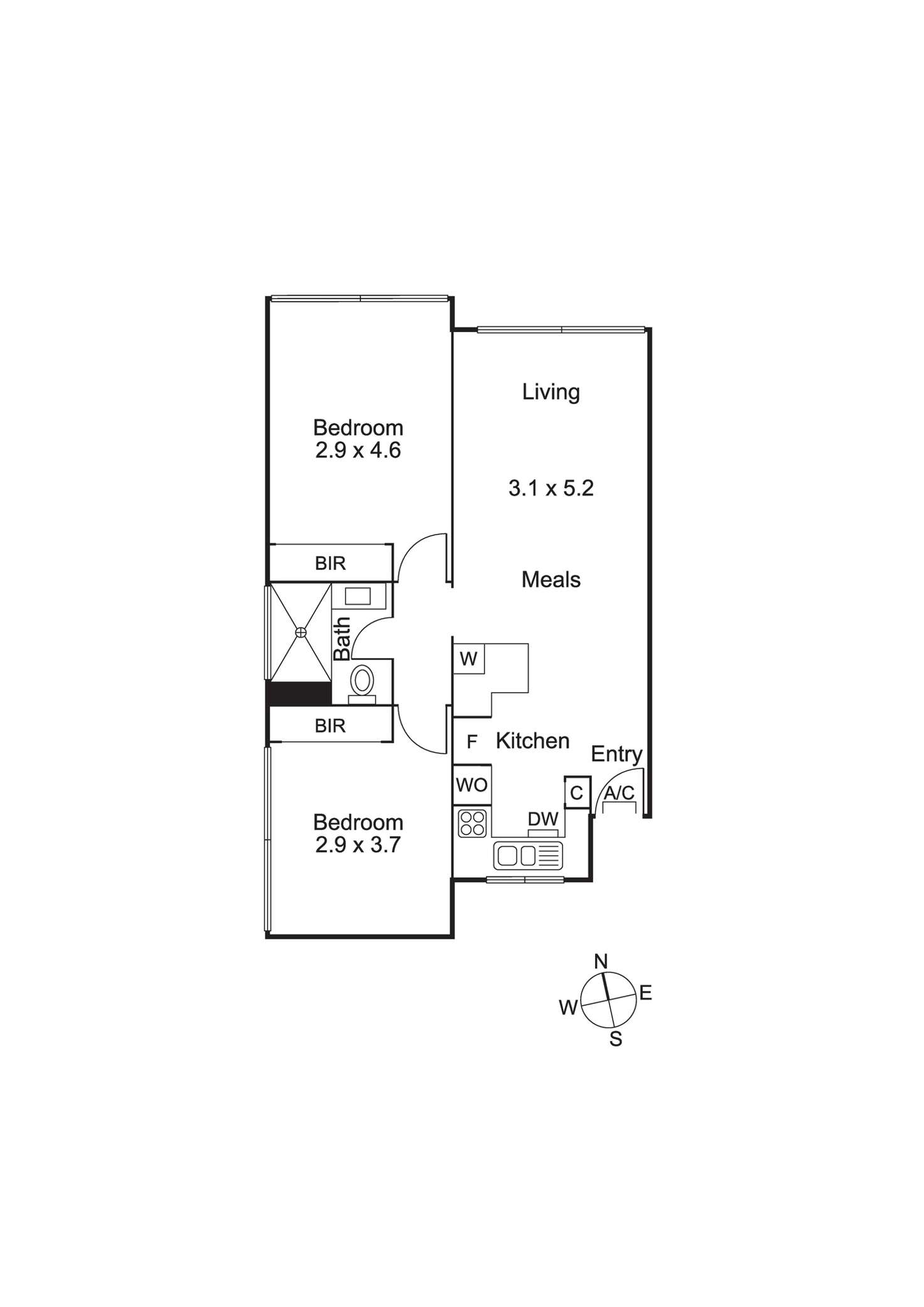 Floorplan of Homely apartment listing, 11/8 Lambert Road, Toorak VIC 3142