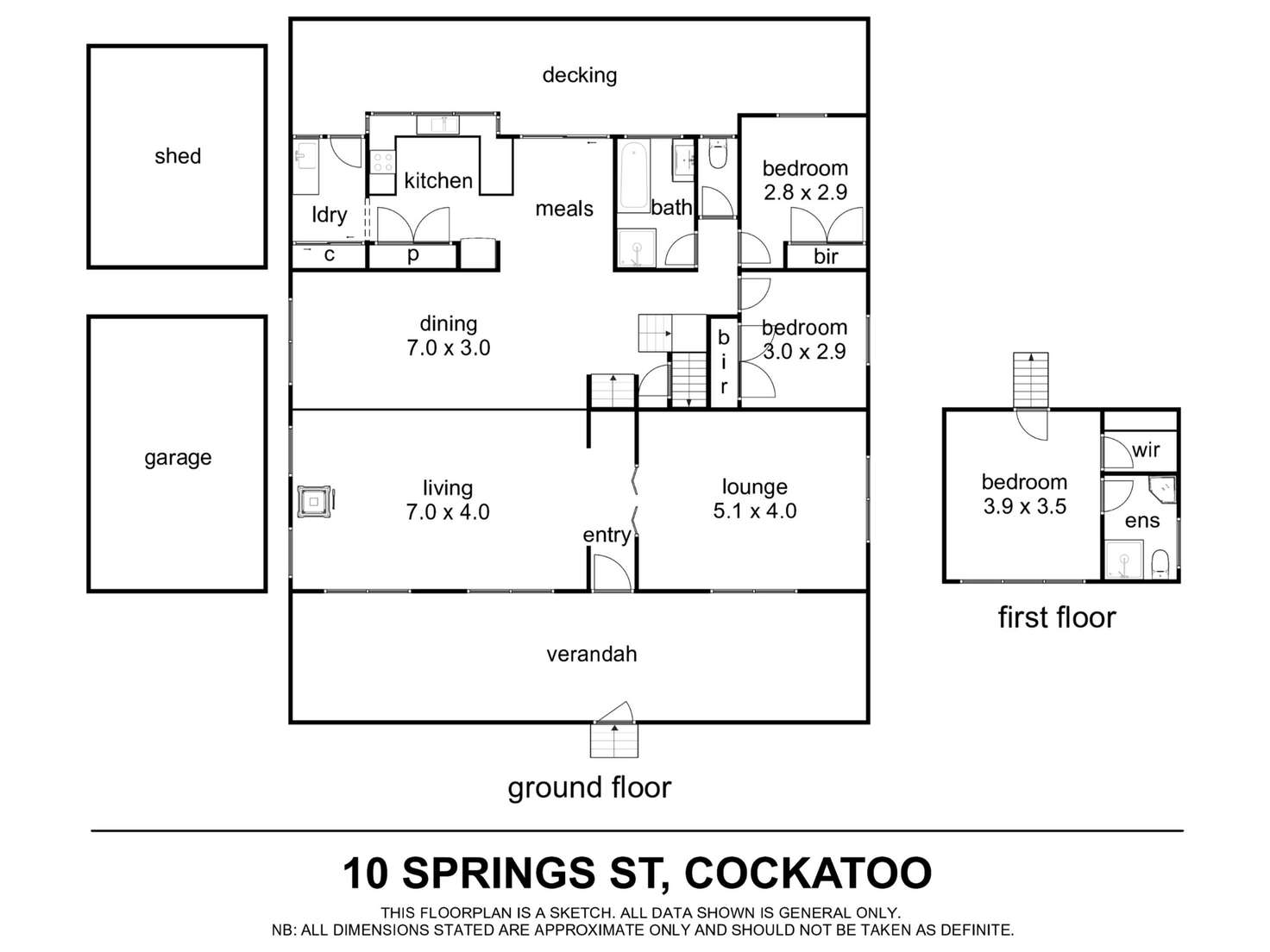 Floorplan of Homely house listing, 10 Springs Street, Cockatoo VIC 3781