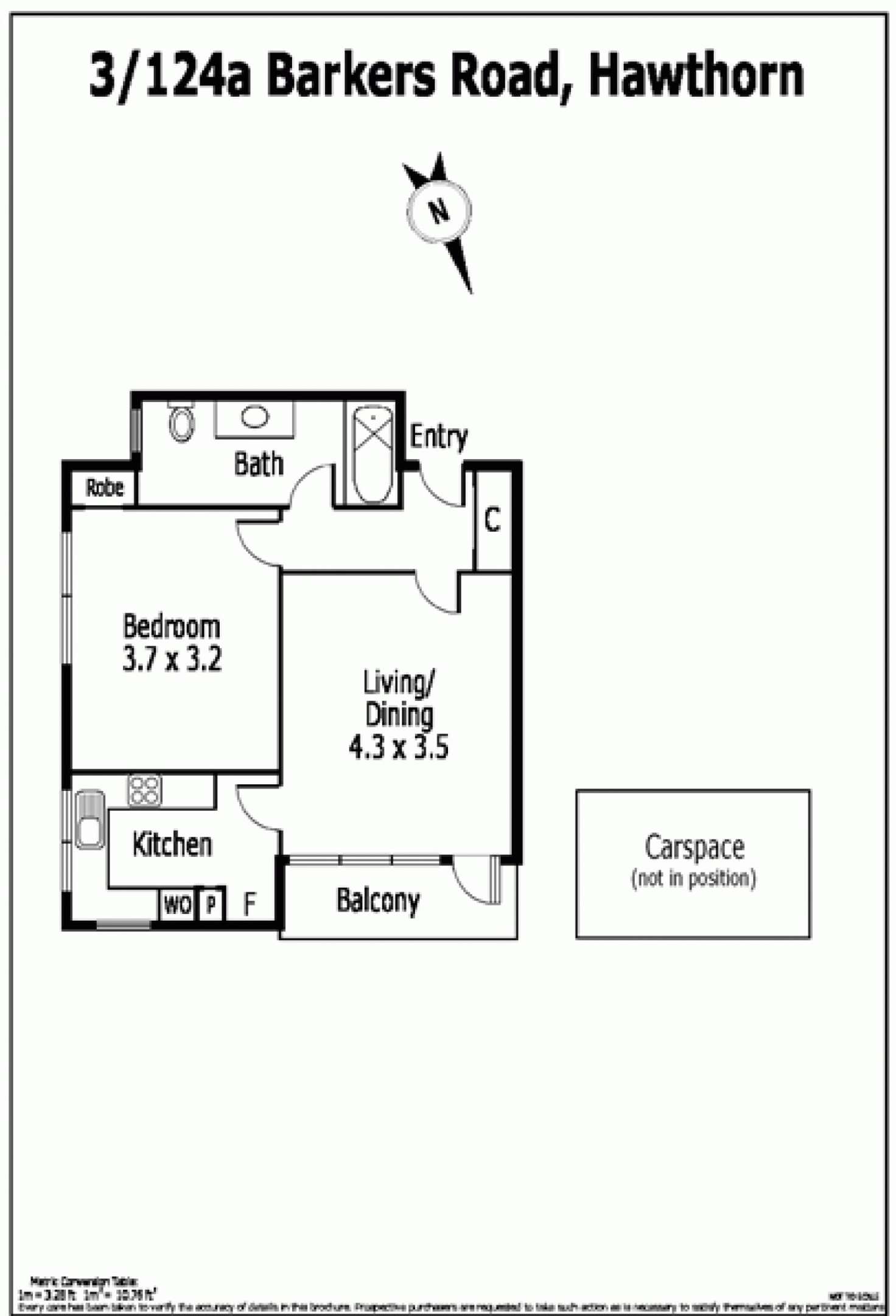 Floorplan of Homely house listing, 3/124A Barkers Road, Hawthorn VIC 3122