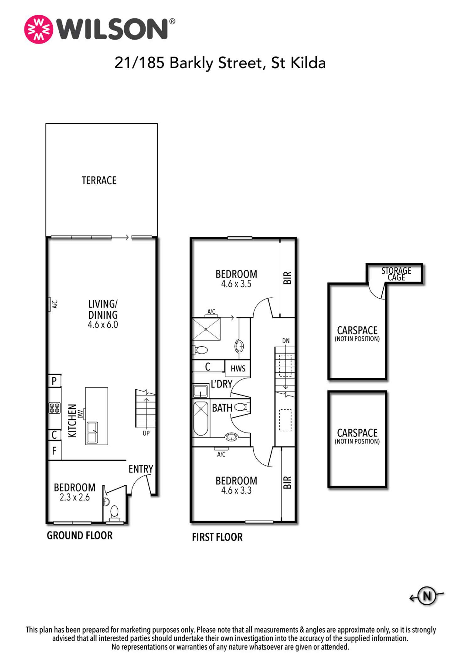 Floorplan of Homely apartment listing, 21/185 Barkly Street, St Kilda VIC 3182