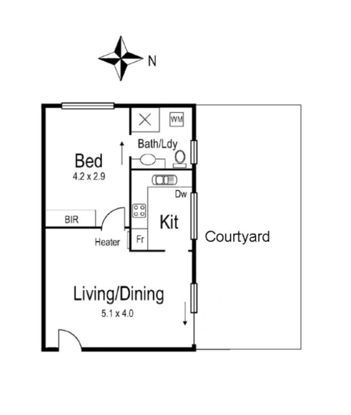 Floorplan of Homely apartment listing, 16/56 Nicholson Street, Essendon VIC 3040
