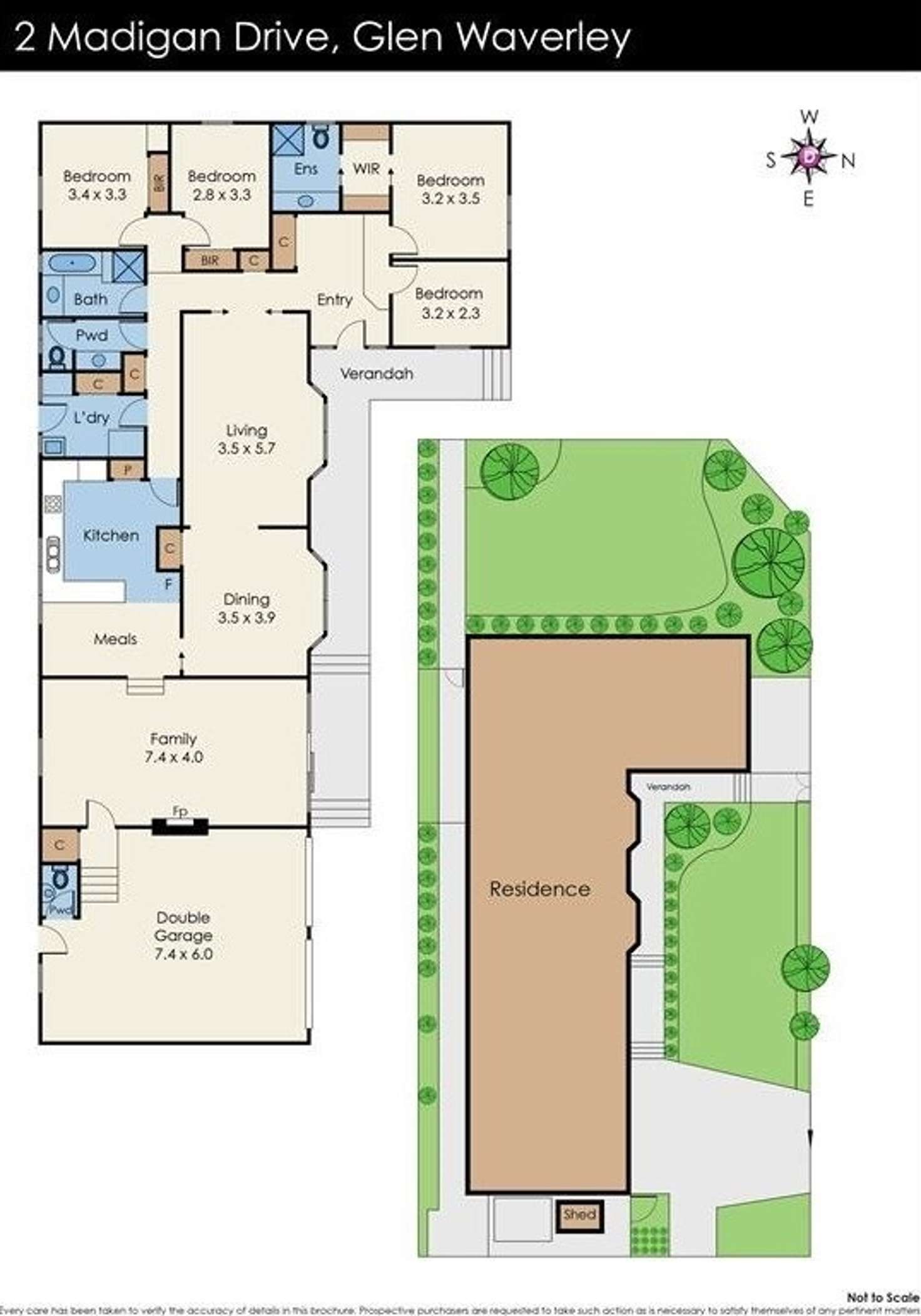 Floorplan of Homely house listing, 2 Madigan Drive, Glen Waverley VIC 3150