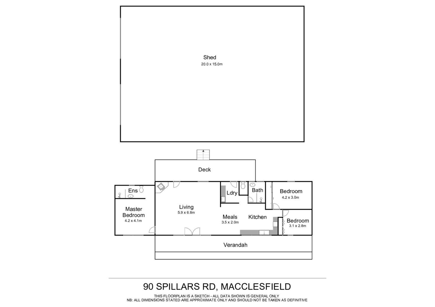 Floorplan of Homely house listing, 90 Spillers Road, Macclesfield VIC 3782