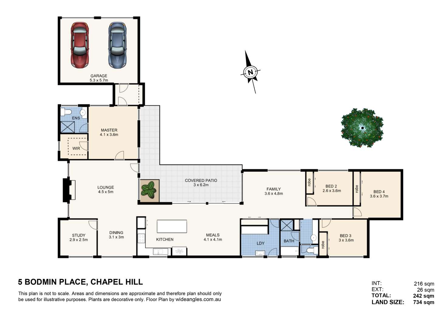 Floorplan of Homely house listing, 5 Bodmin Place, Chapel Hill QLD 4069