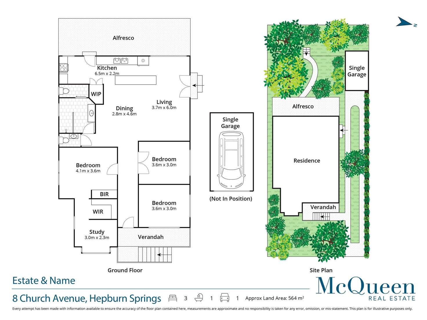 Floorplan of Homely house listing, 8 Church Avenue, Hepburn Springs VIC 3461