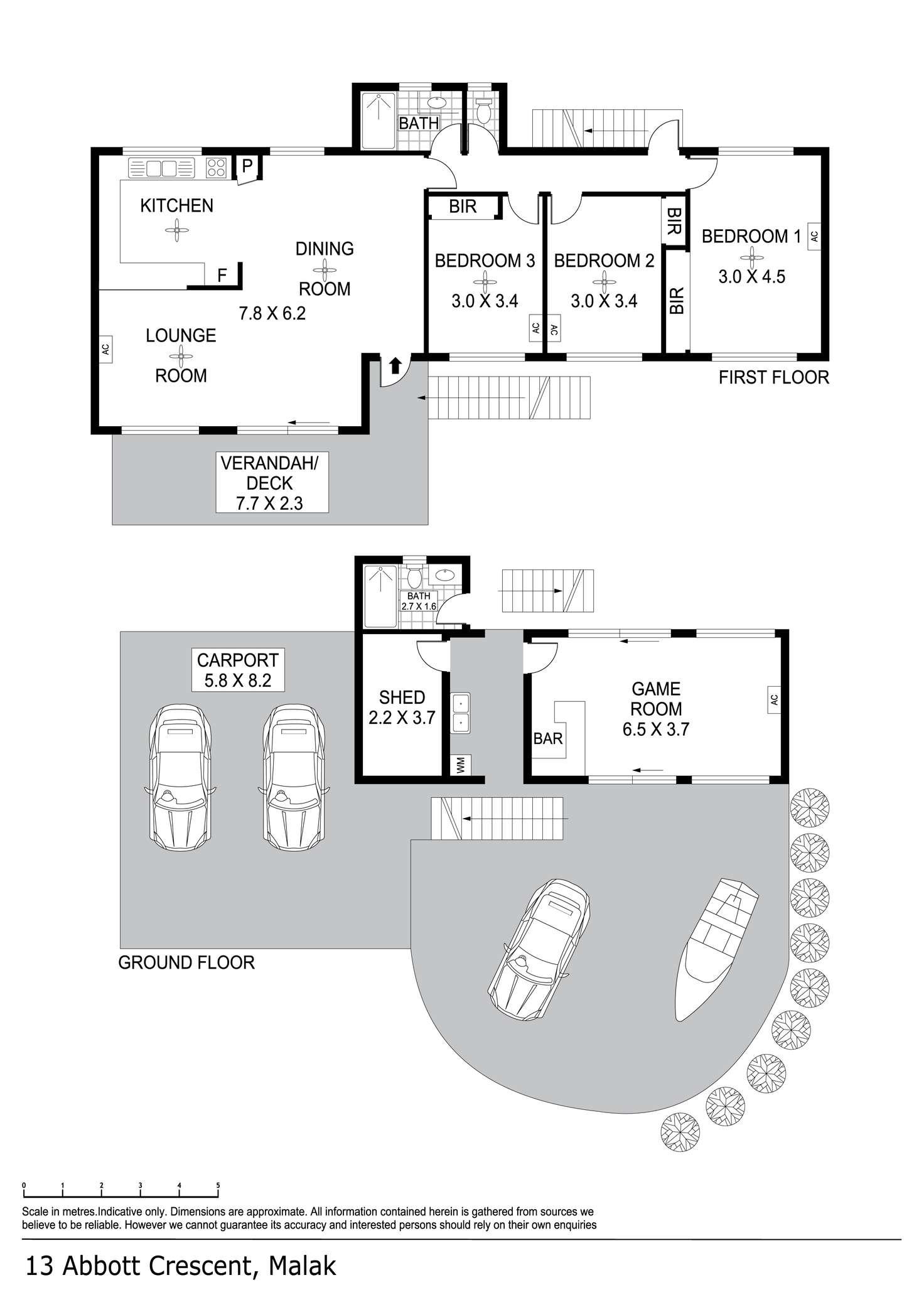 Floorplan of Homely house listing, 13 Abbott Crescent, Malak NT 812