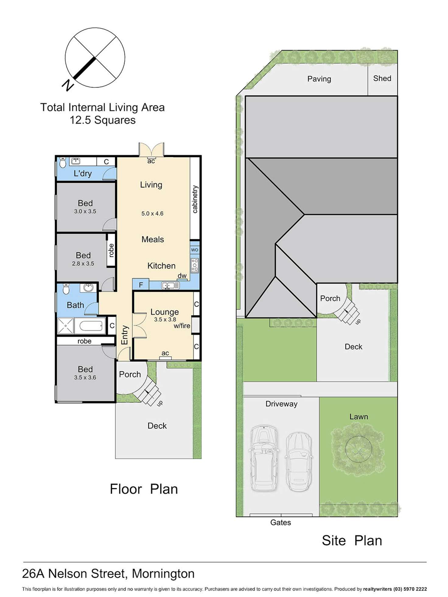 Floorplan of Homely house listing, 26A Nelson Street, Mornington VIC 3931