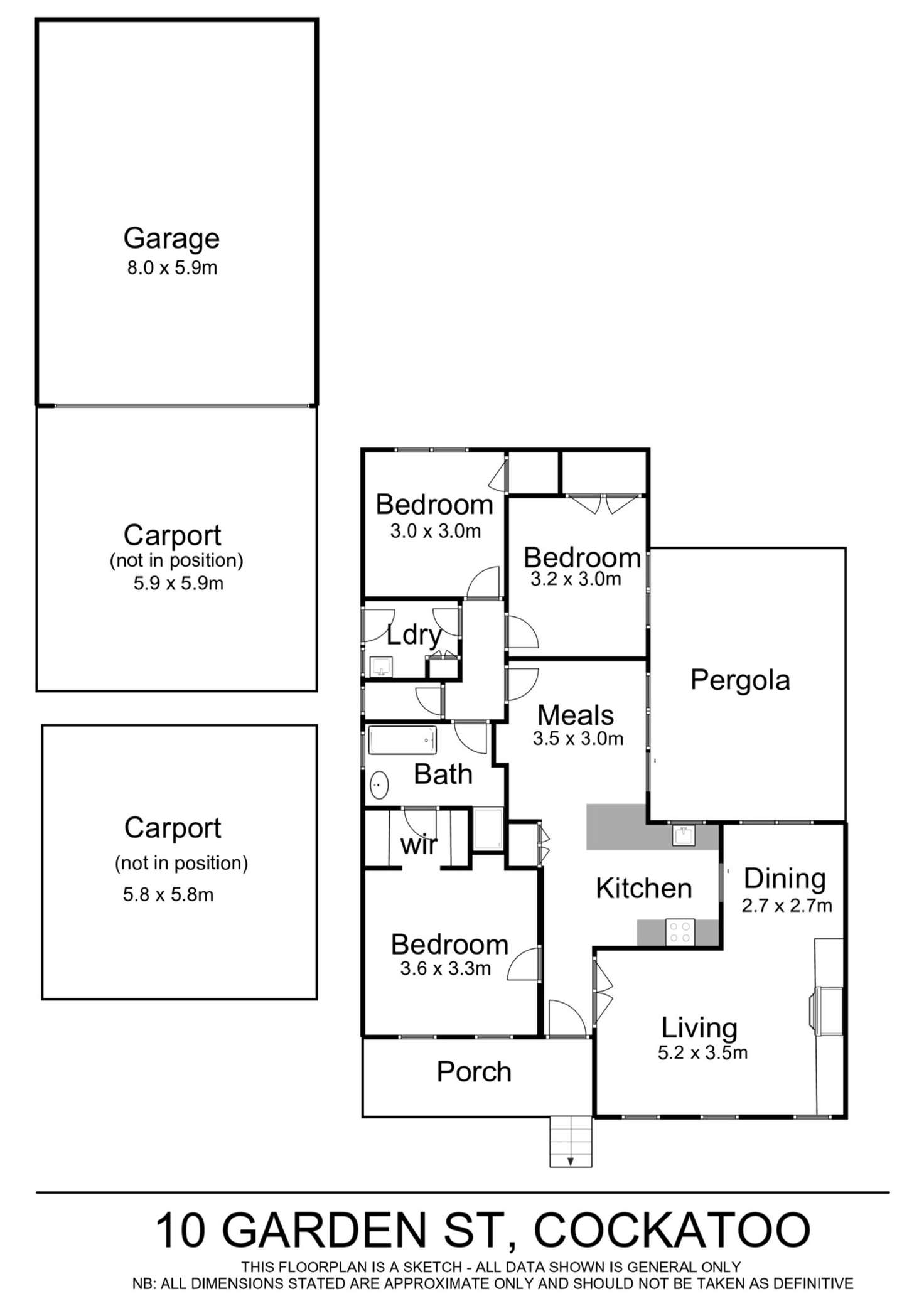 Floorplan of Homely house listing, 10 Garden Street, Cockatoo VIC 3781