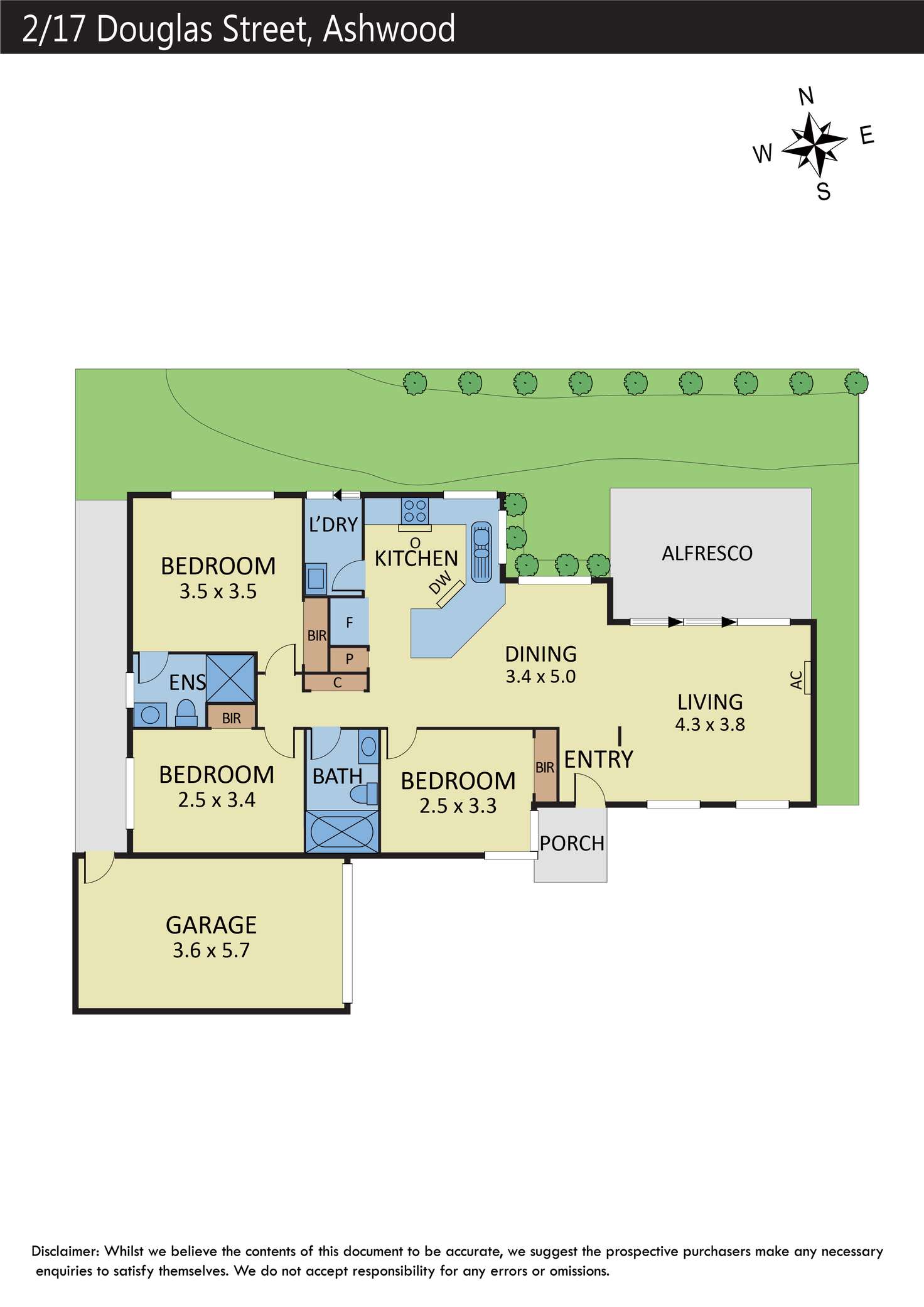 Floorplan of Homely townhouse listing, 2/17 Douglas Street, Ashwood VIC 3147