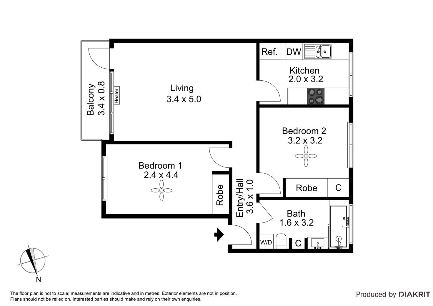 Floorplan of Homely apartment listing, 12/1 Ruabon Road, Toorak VIC 3142