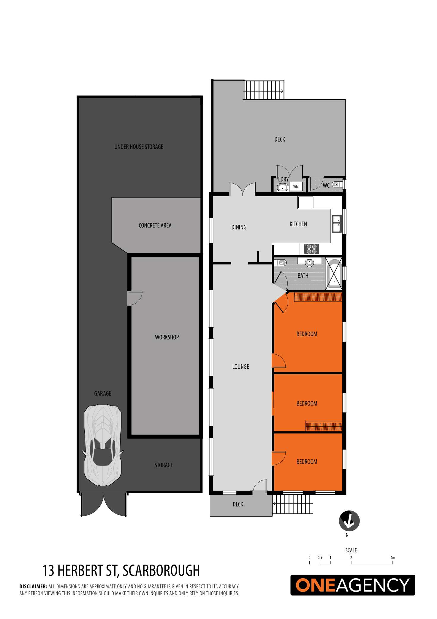 Floorplan of Homely house listing, 13 Herbert Street, Scarborough QLD 4020