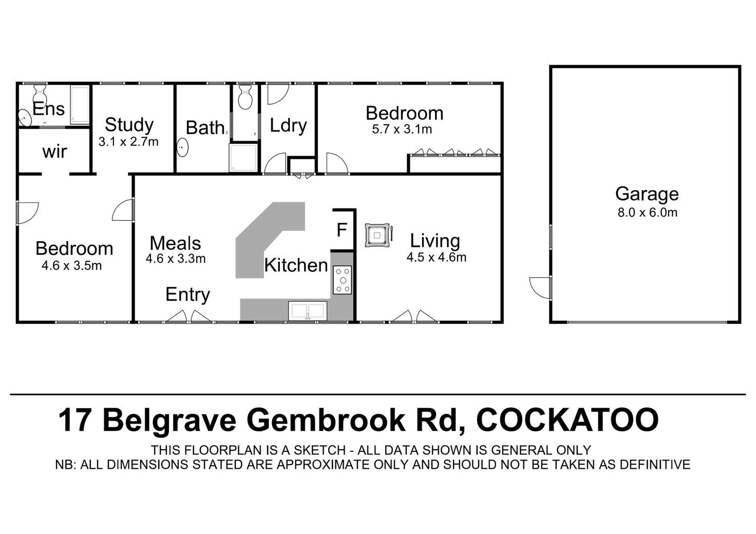 Floorplan of Homely house listing, 17 Belgrave Gembrook Road, Cockatoo VIC 3781