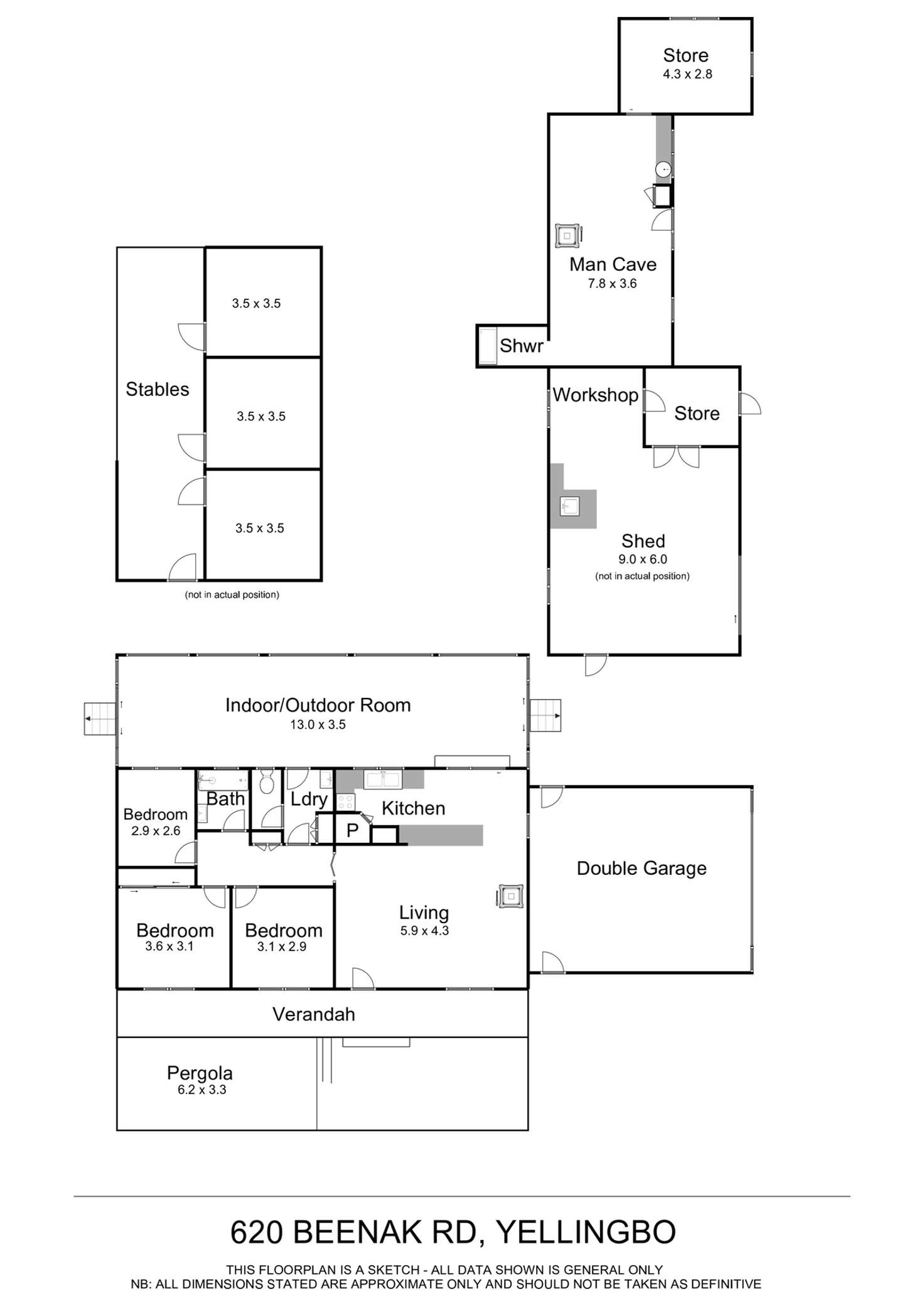 Floorplan of Homely house listing, 620 Beenak Road, Yellingbo VIC 3139