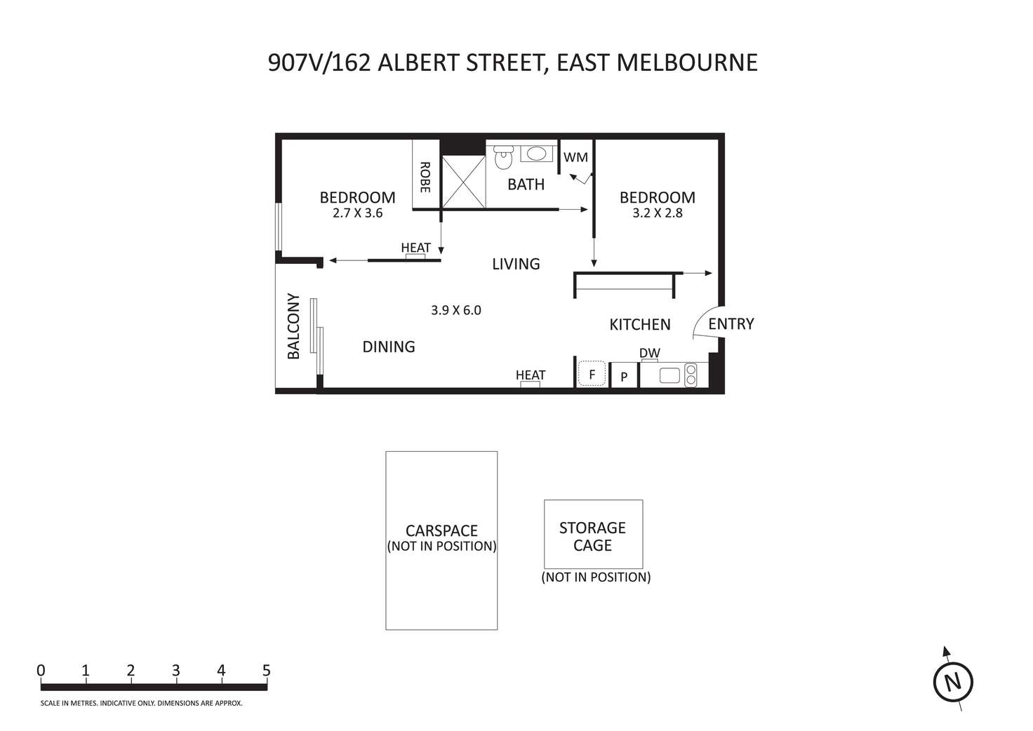 Floorplan of Homely apartment listing, 907V/162 Albert Street, East Melbourne VIC 3002