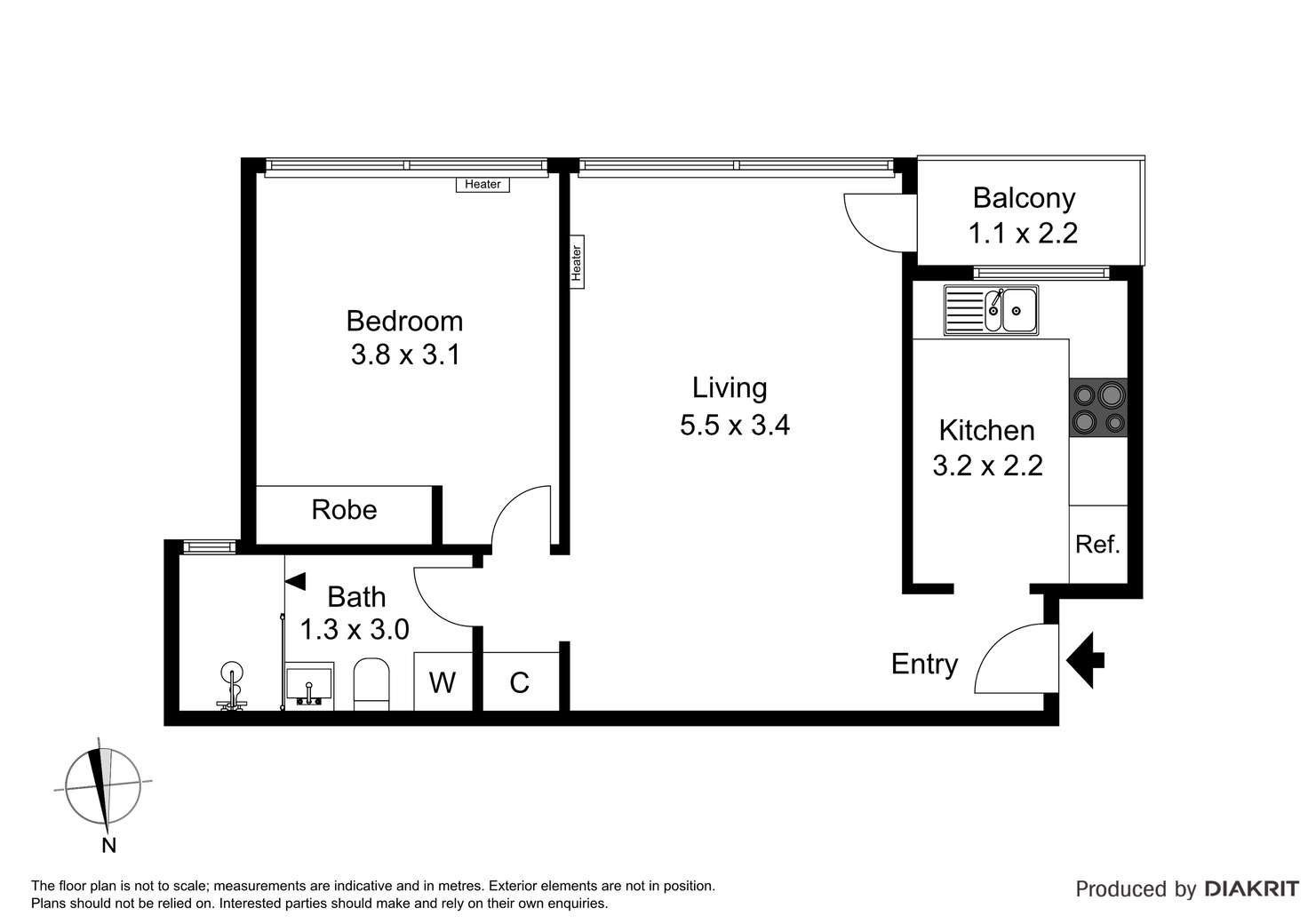 Floorplan of Homely apartment listing, 5/9 The Avenue, Prahran VIC 3181