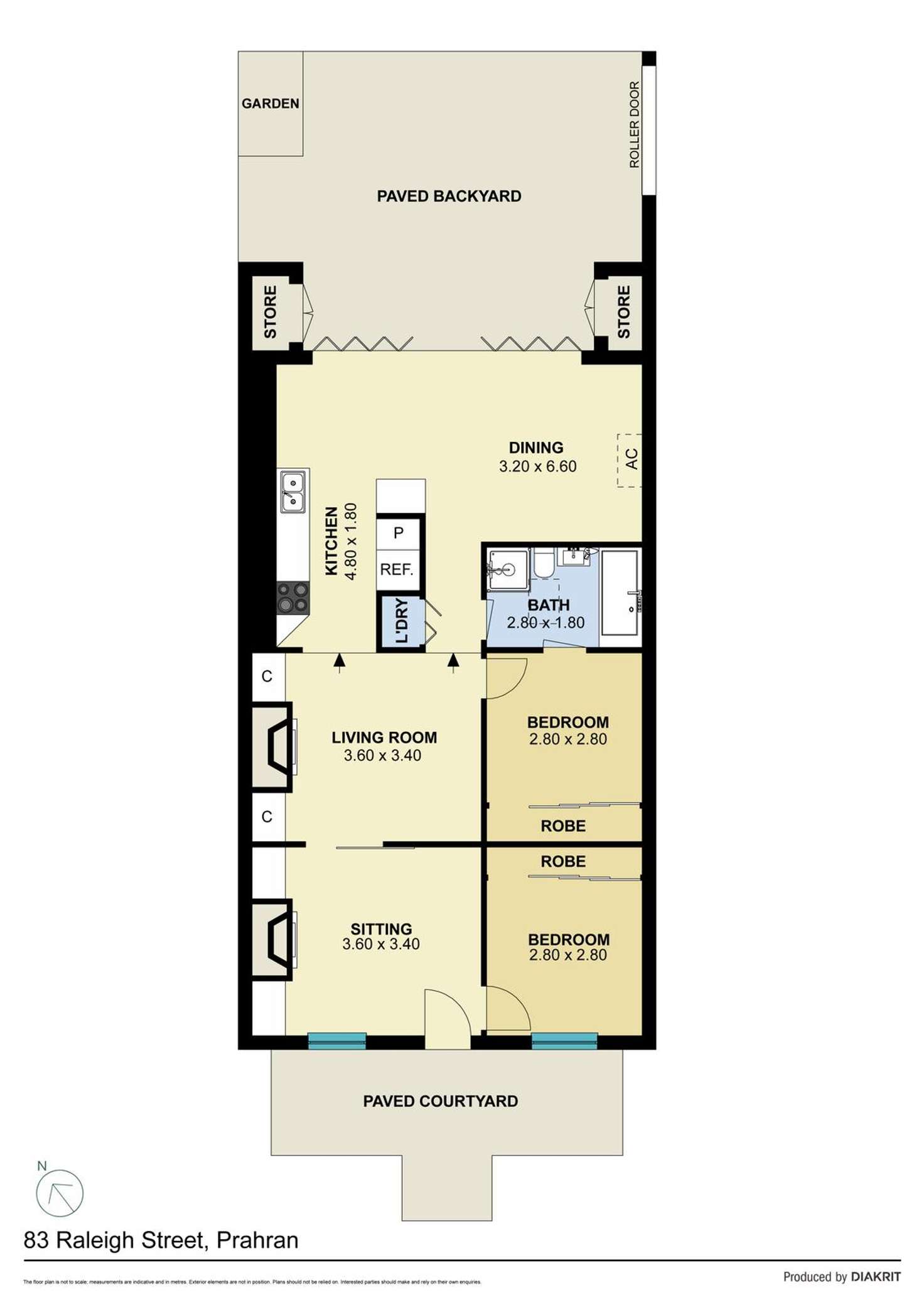 Floorplan of Homely house listing, 83 Raleigh Street, Prahran VIC 3181