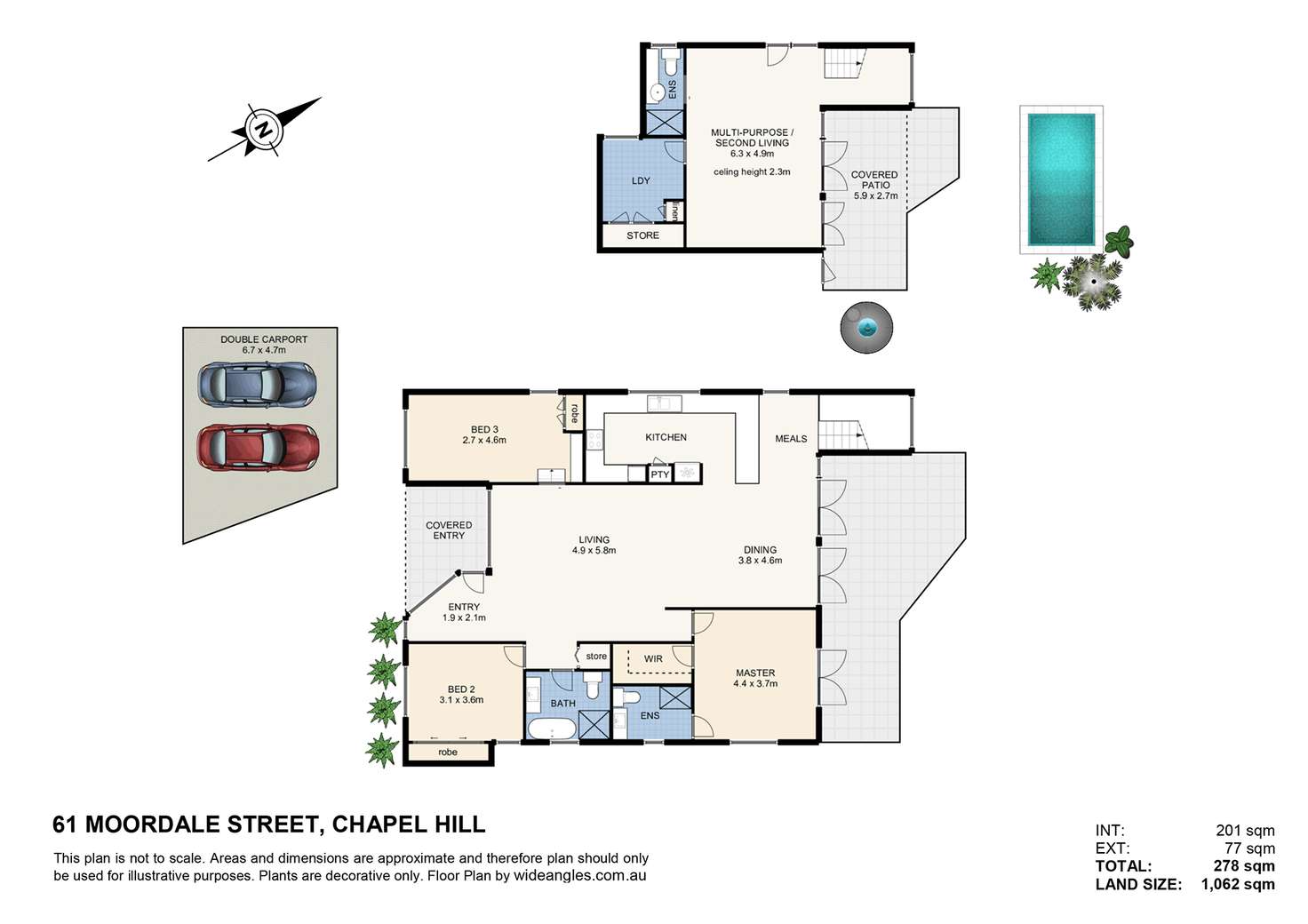 Floorplan of Homely house listing, 61 Moordale Street, Chapel Hill QLD 4069