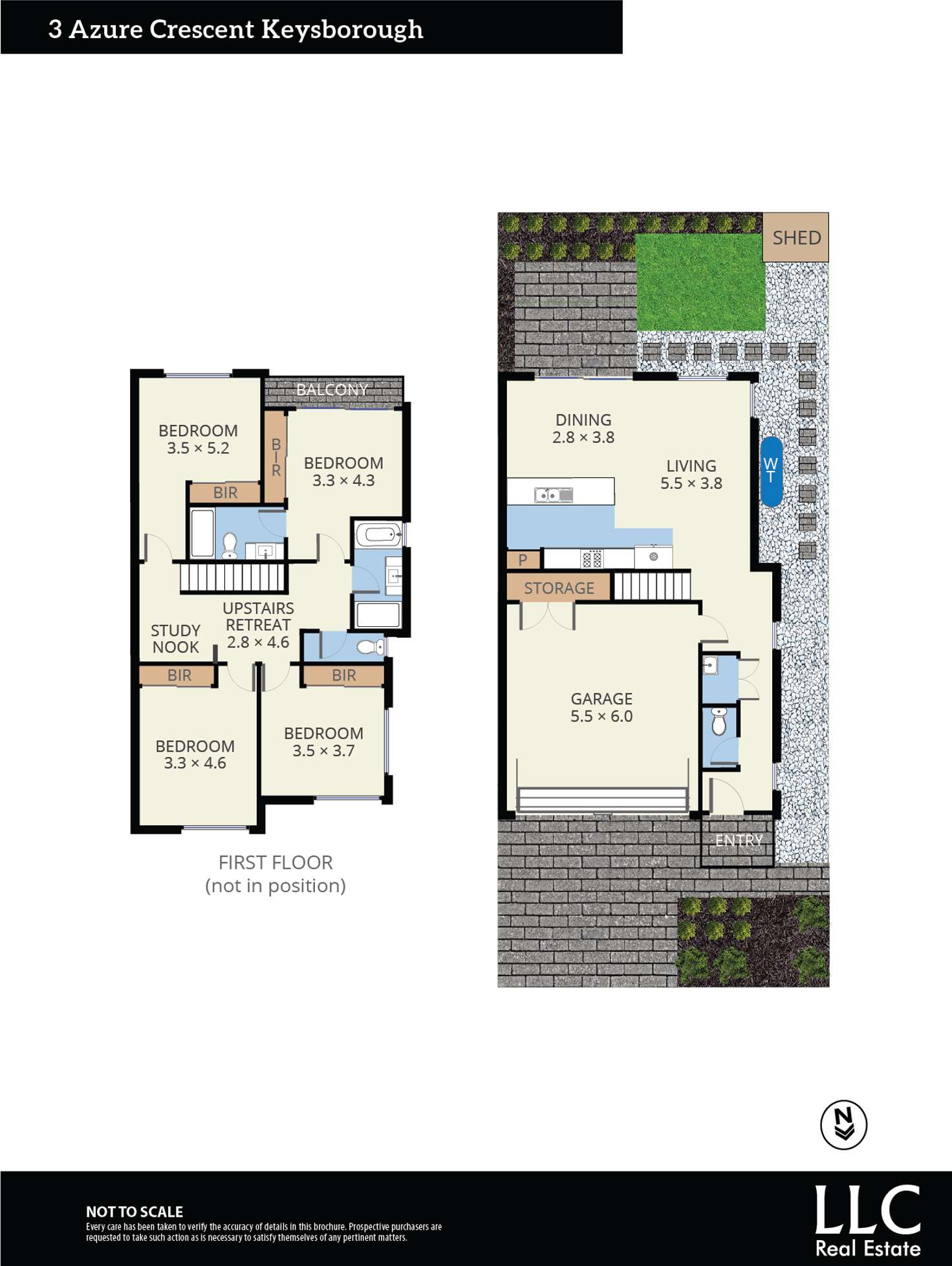 Floorplan of Homely house listing, 3 Azure Crescent, Keysborough VIC 3173