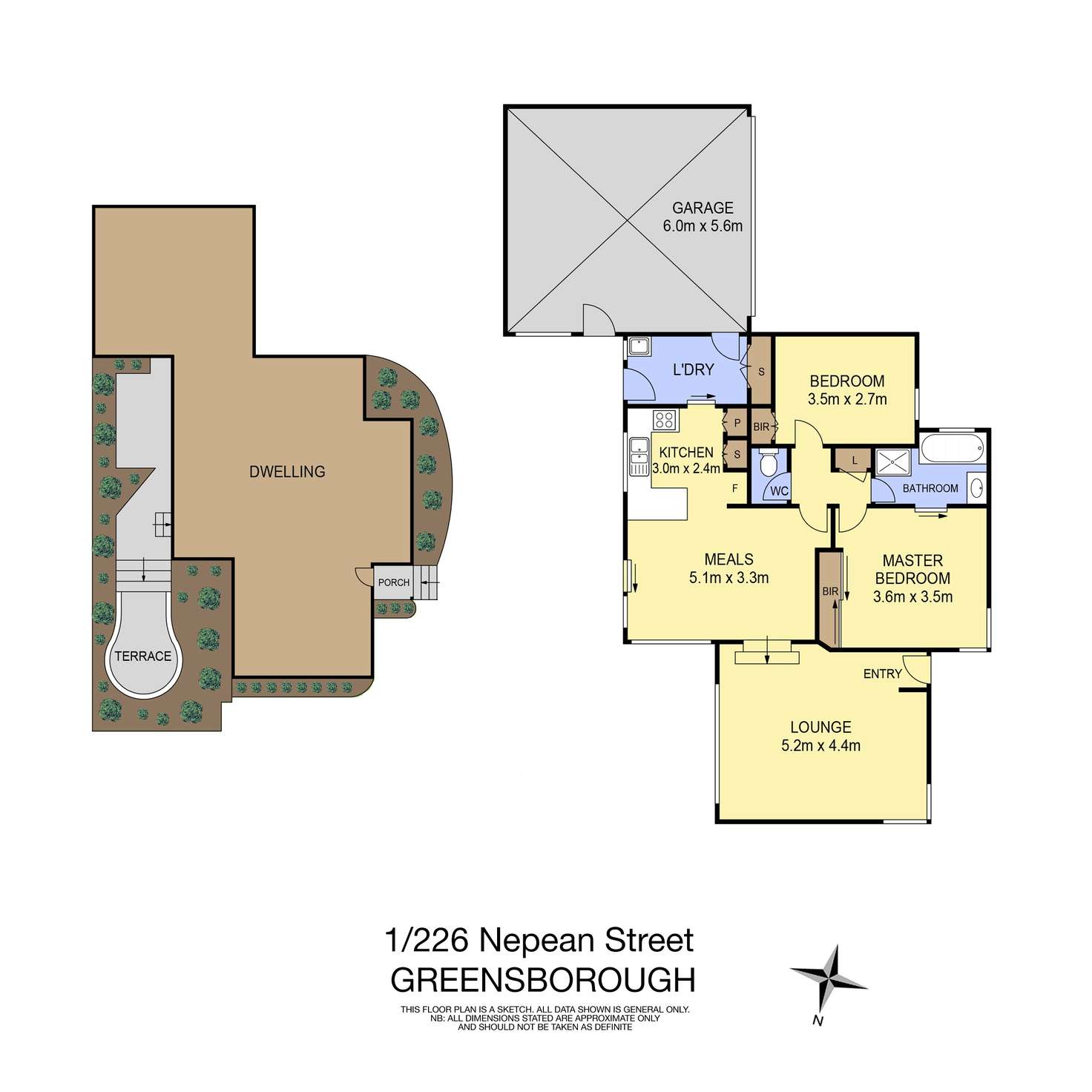 Floorplan of Homely unit listing, 1/226 Nepean Street, Greensborough VIC 3088