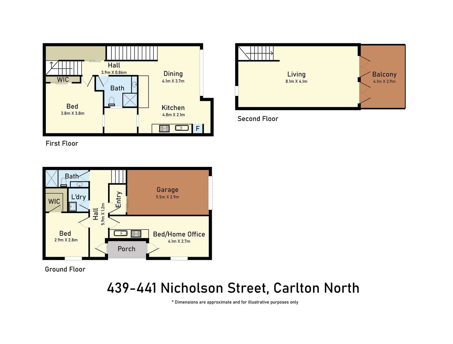 Floorplan of Homely house listing, 439-441 Nicholson Street, Carlton North VIC 3054