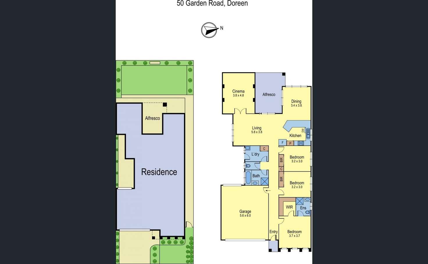 Floorplan of Homely house listing, 50 Garden Road, Doreen VIC 3754