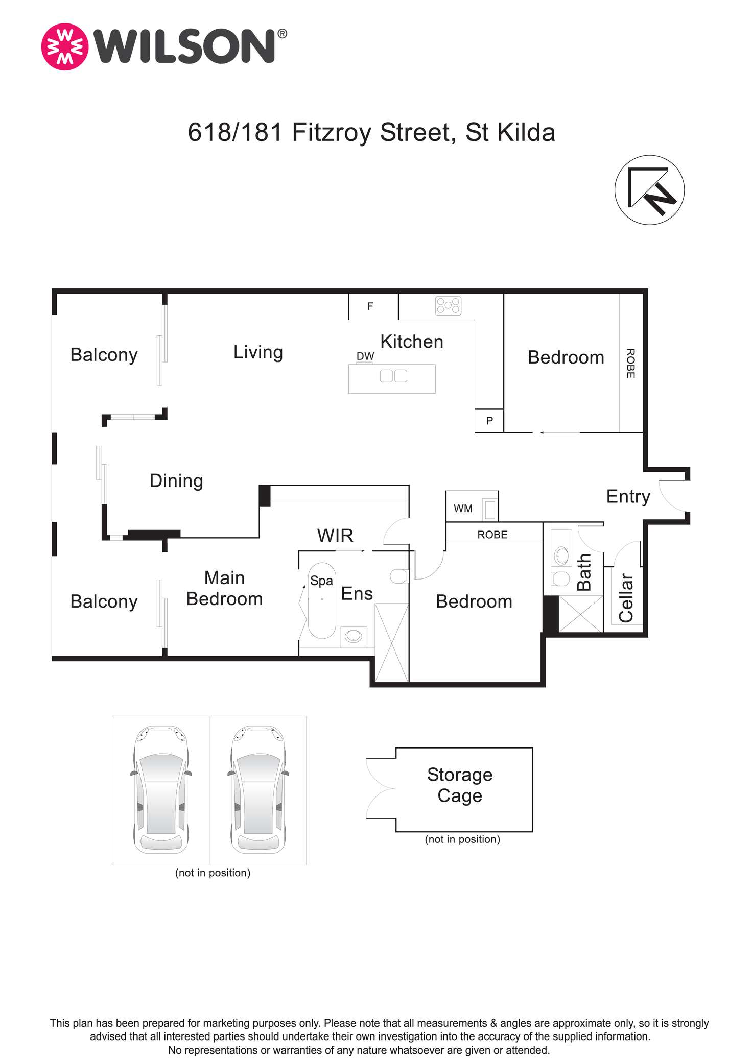 Floorplan of Homely apartment listing, 618/181 Fitzroy Street, St Kilda VIC 3182