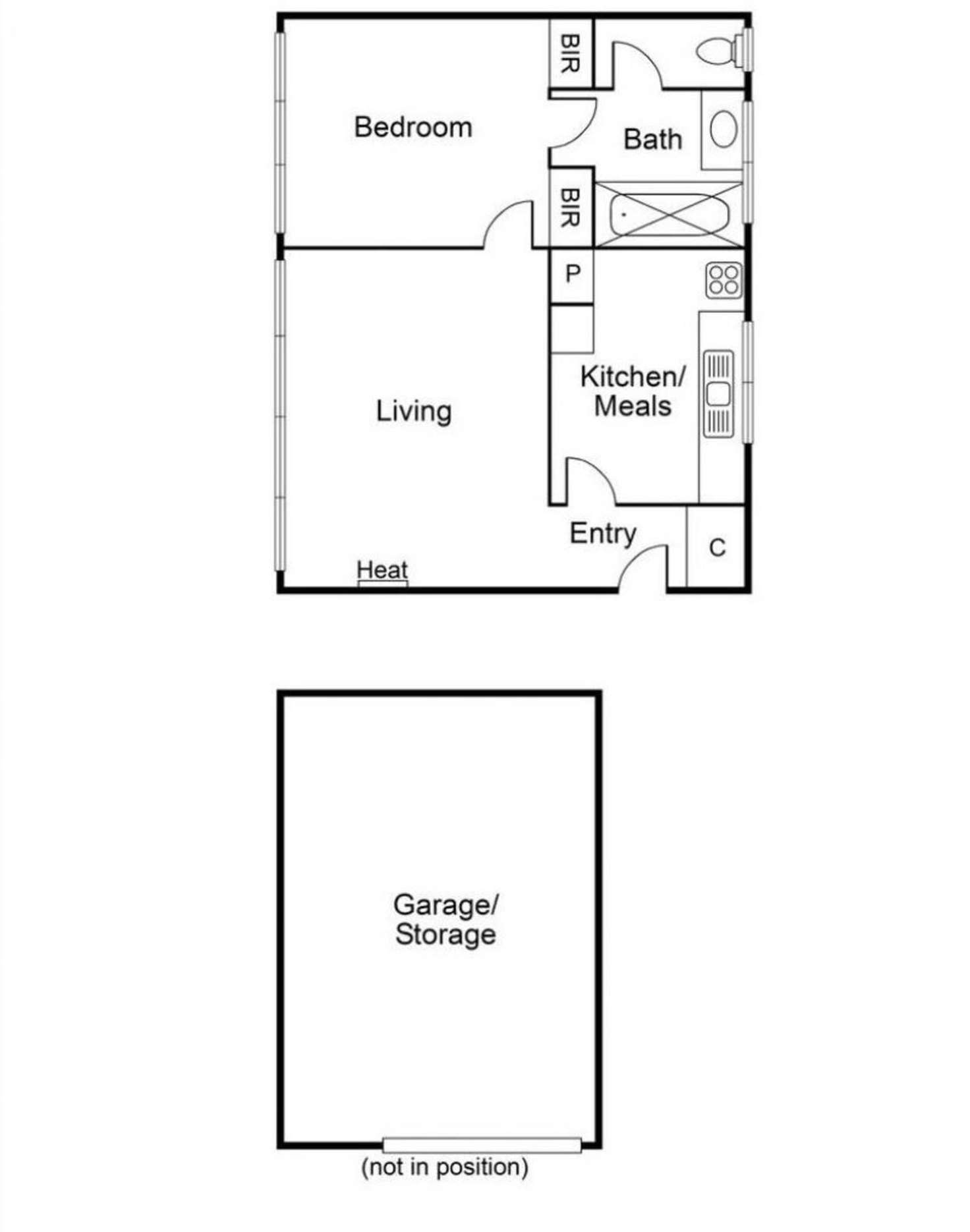 Floorplan of Homely apartment listing, 1/1 Hotham Grove, Ripponlea VIC 3185