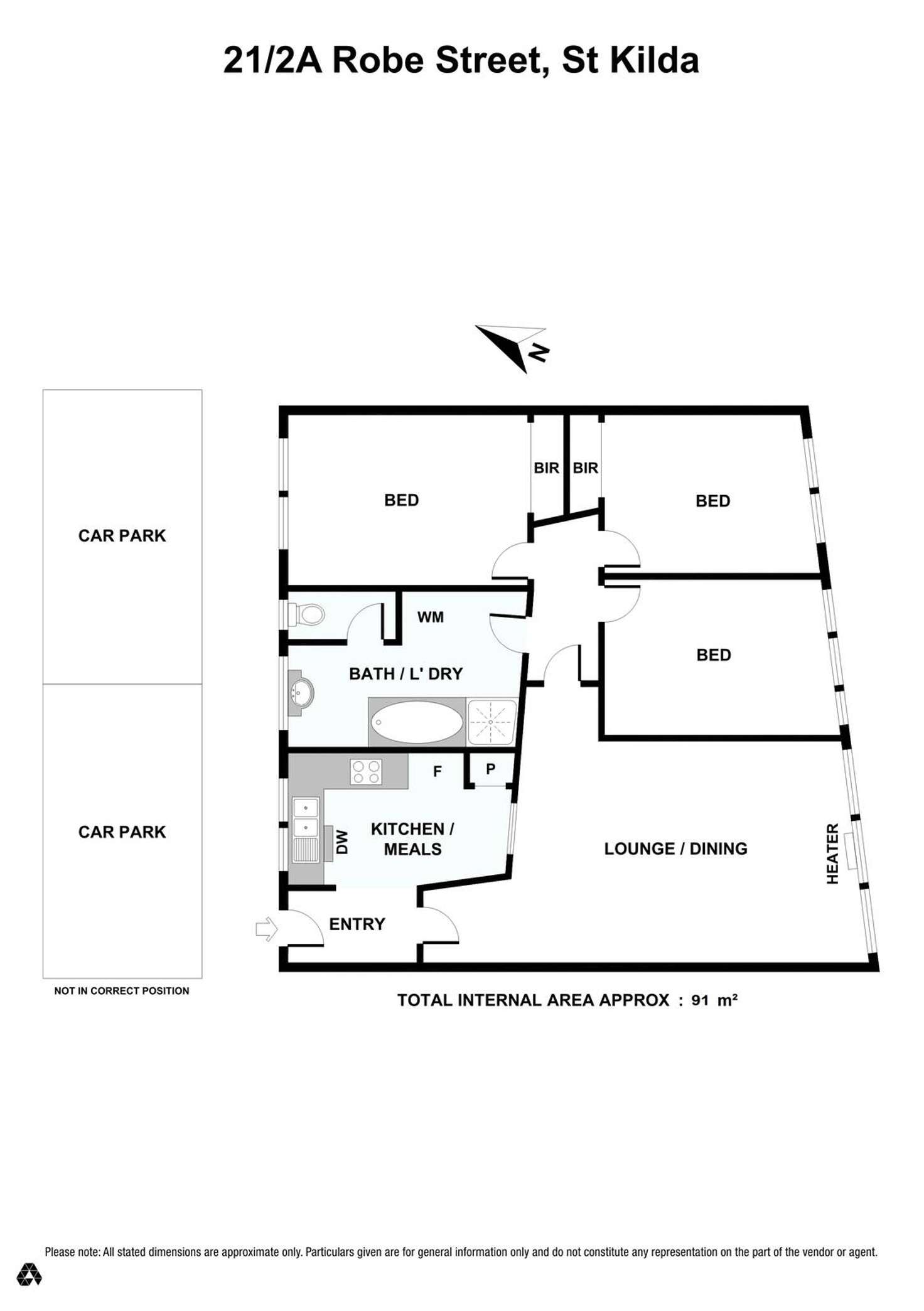 Floorplan of Homely apartment listing, 21/2A Robe Street, St Kilda VIC 3182