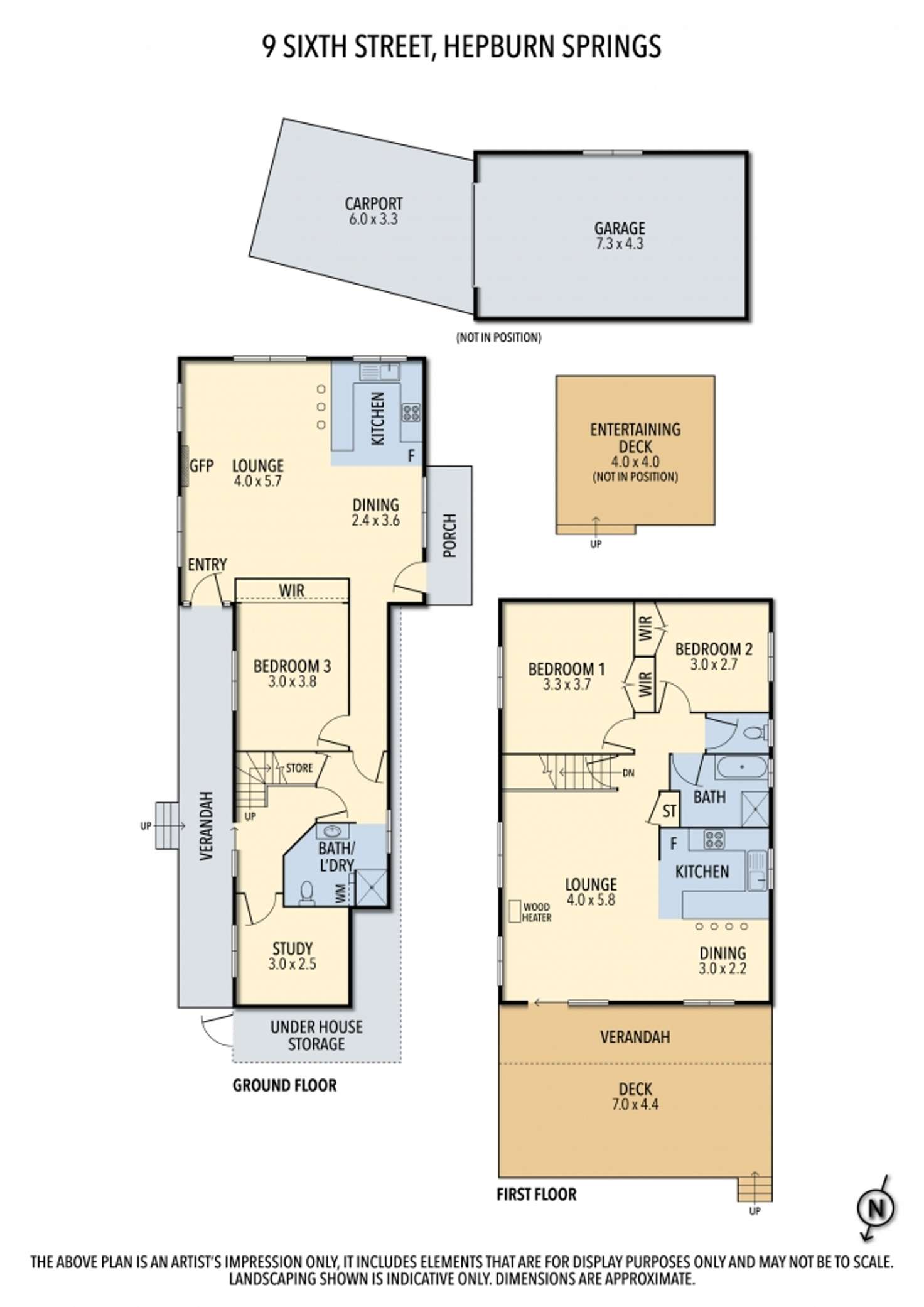Floorplan of Homely house listing, 9 Sixth Street, Hepburn Springs VIC 3461