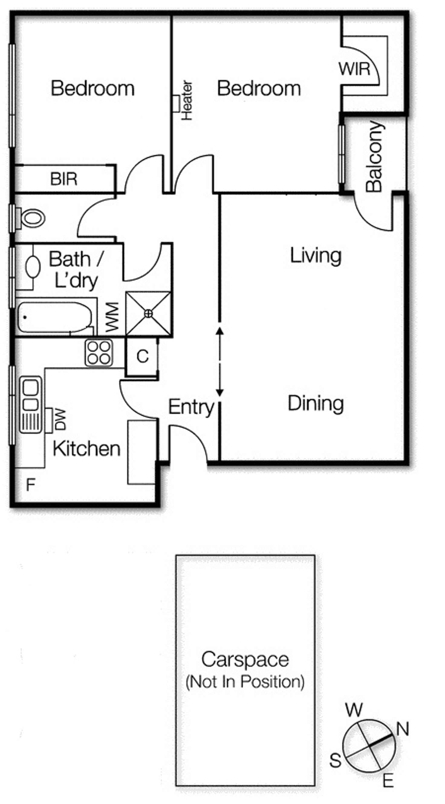 Floorplan of Homely apartment listing, 11/44 Robe Street, St Kilda VIC 3182