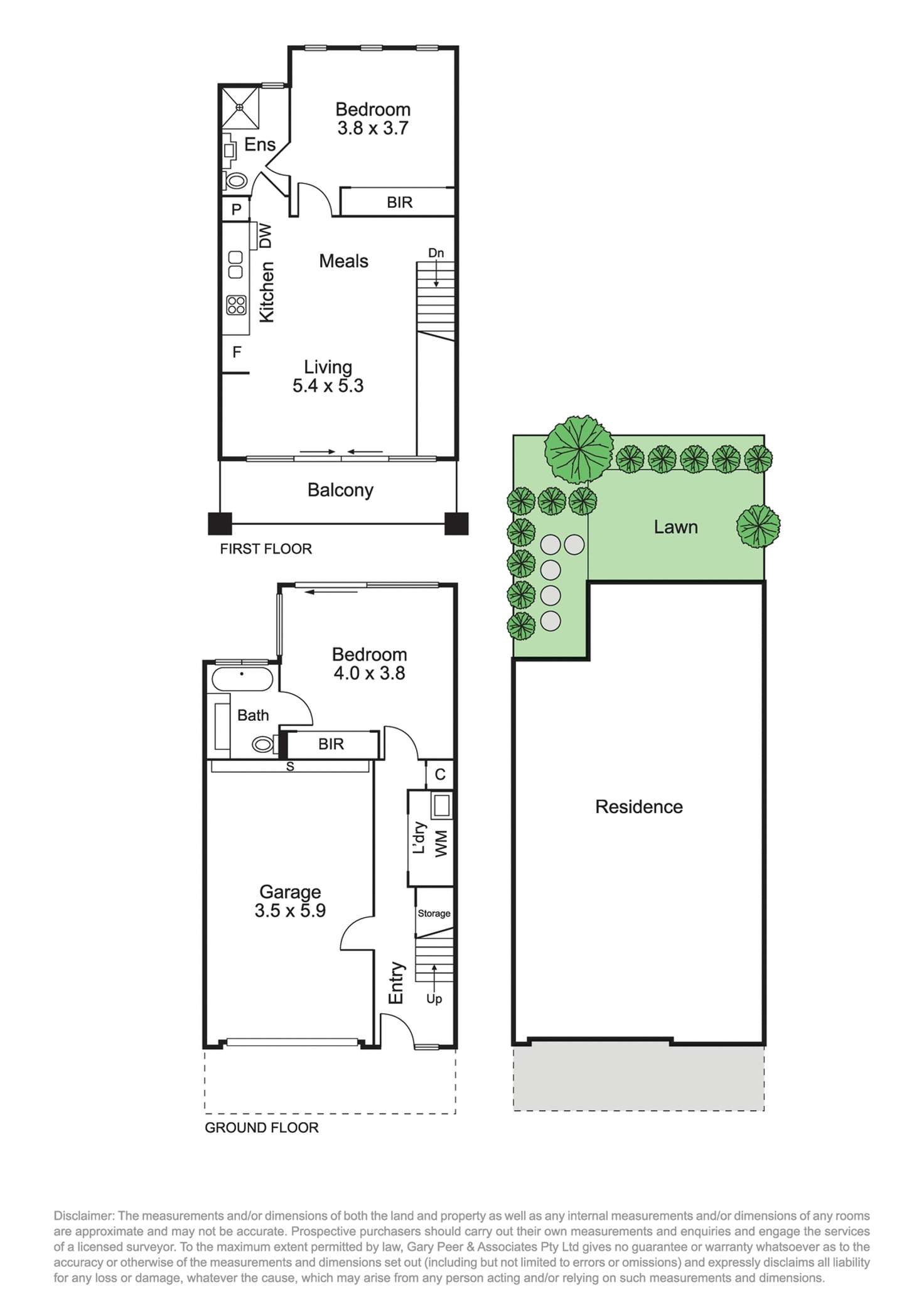Floorplan of Homely townhouse listing, 17/293-295 Hawthorn Road, Caulfield VIC 3162