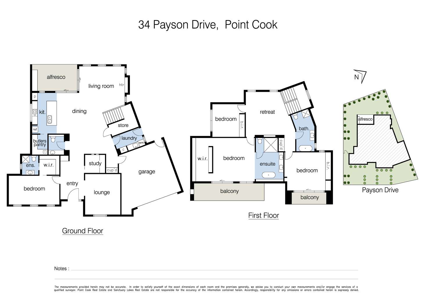 Floorplan of Homely house listing, 34 Payson Drive, Point Cook VIC 3030