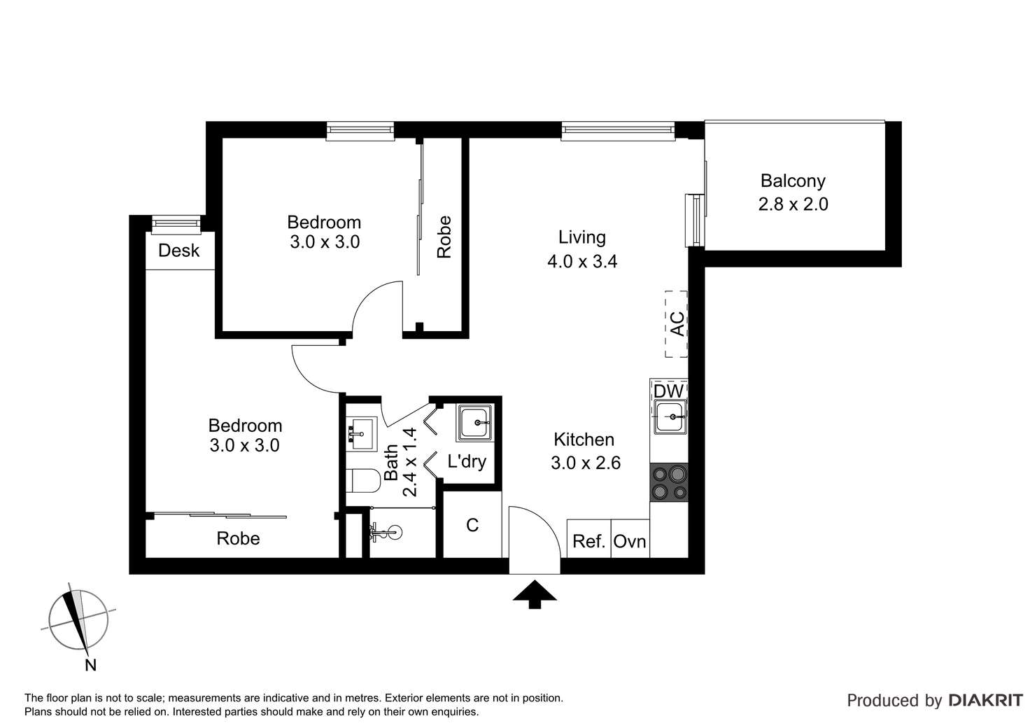 Floorplan of Homely apartment listing, 306/25 Clifton Street, Prahran VIC 3181