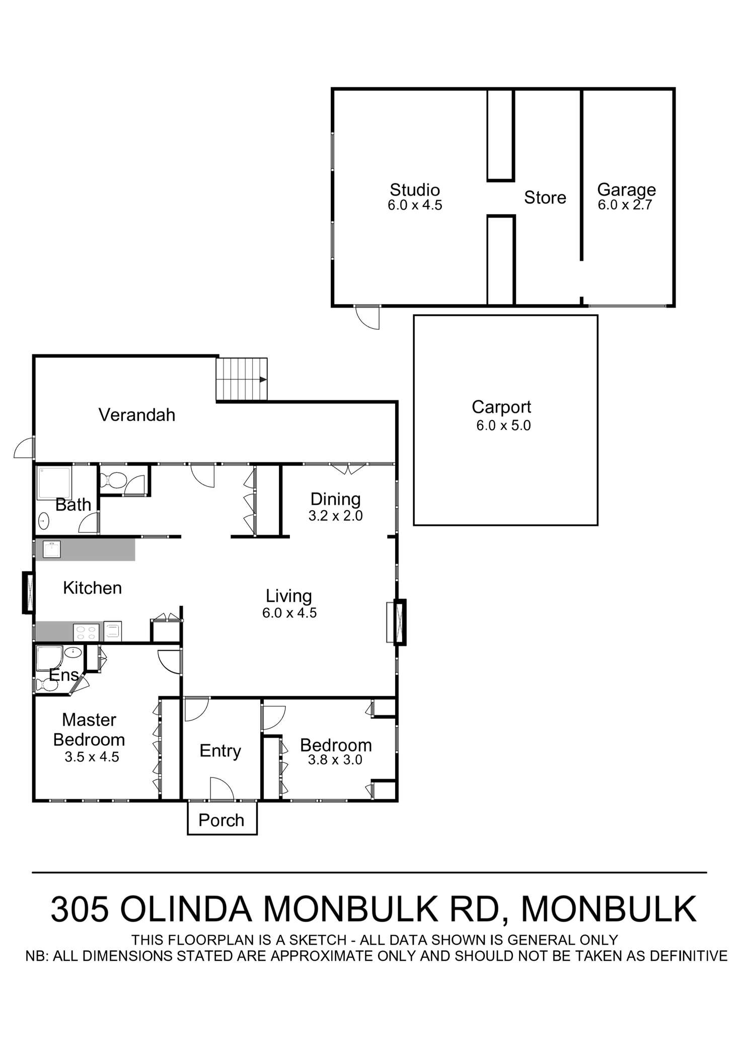 Floorplan of Homely house listing, 305 Olinda Monbulk Road, Monbulk VIC 3793