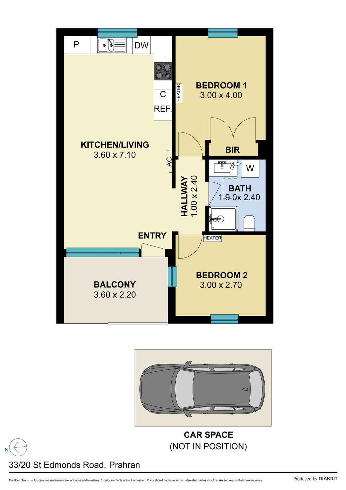 Floorplan of Homely apartment listing, 33/20 St Edmonds Road, Prahran VIC 3181