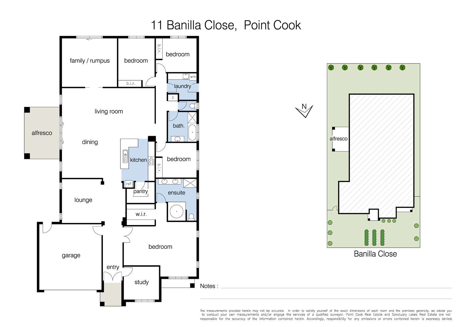 Floorplan of Homely house listing, 11 Banilla Close, Point Cook VIC 3030