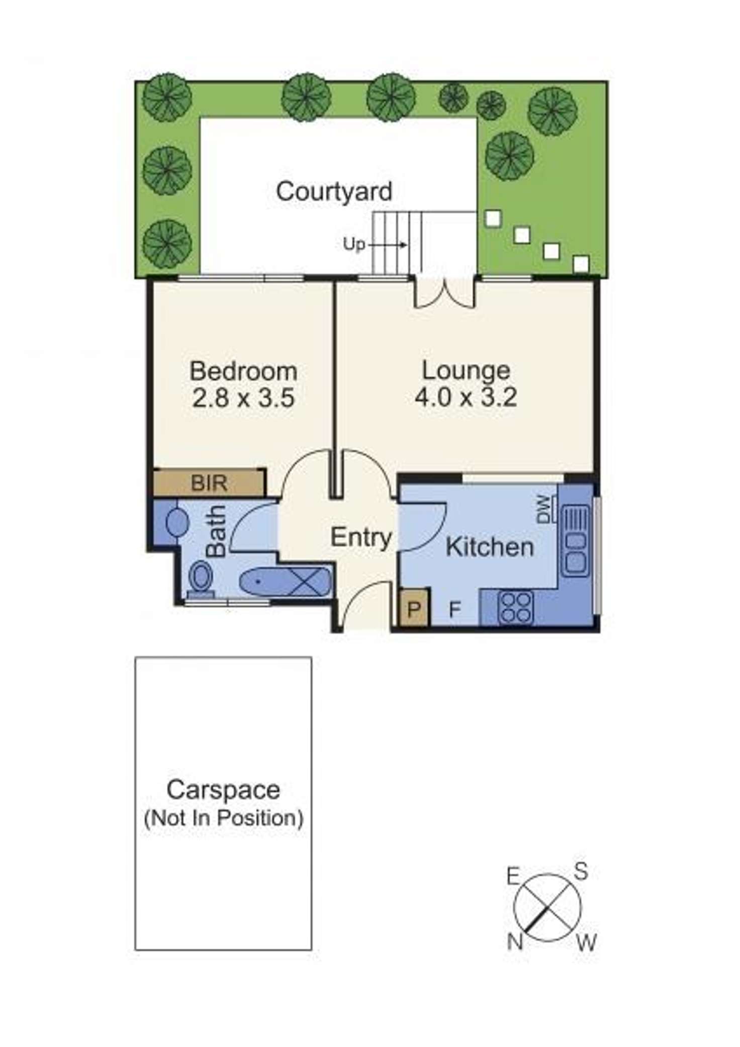 Floorplan of Homely apartment listing, 1/2 Robe Street, St Kilda VIC 3182