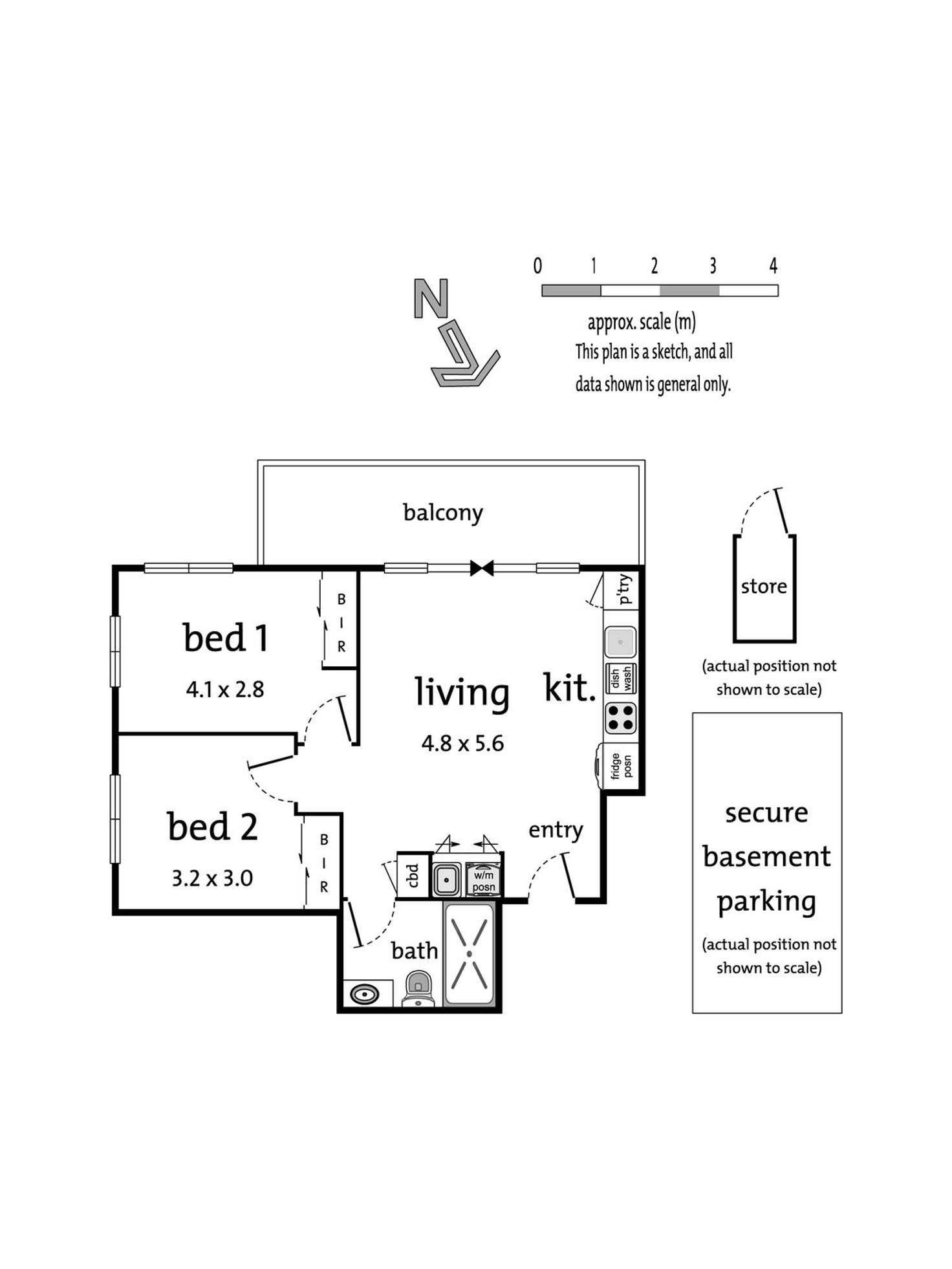 Floorplan of Homely apartment listing, 202/2-4 Murray Street, Brunswick West VIC 3055