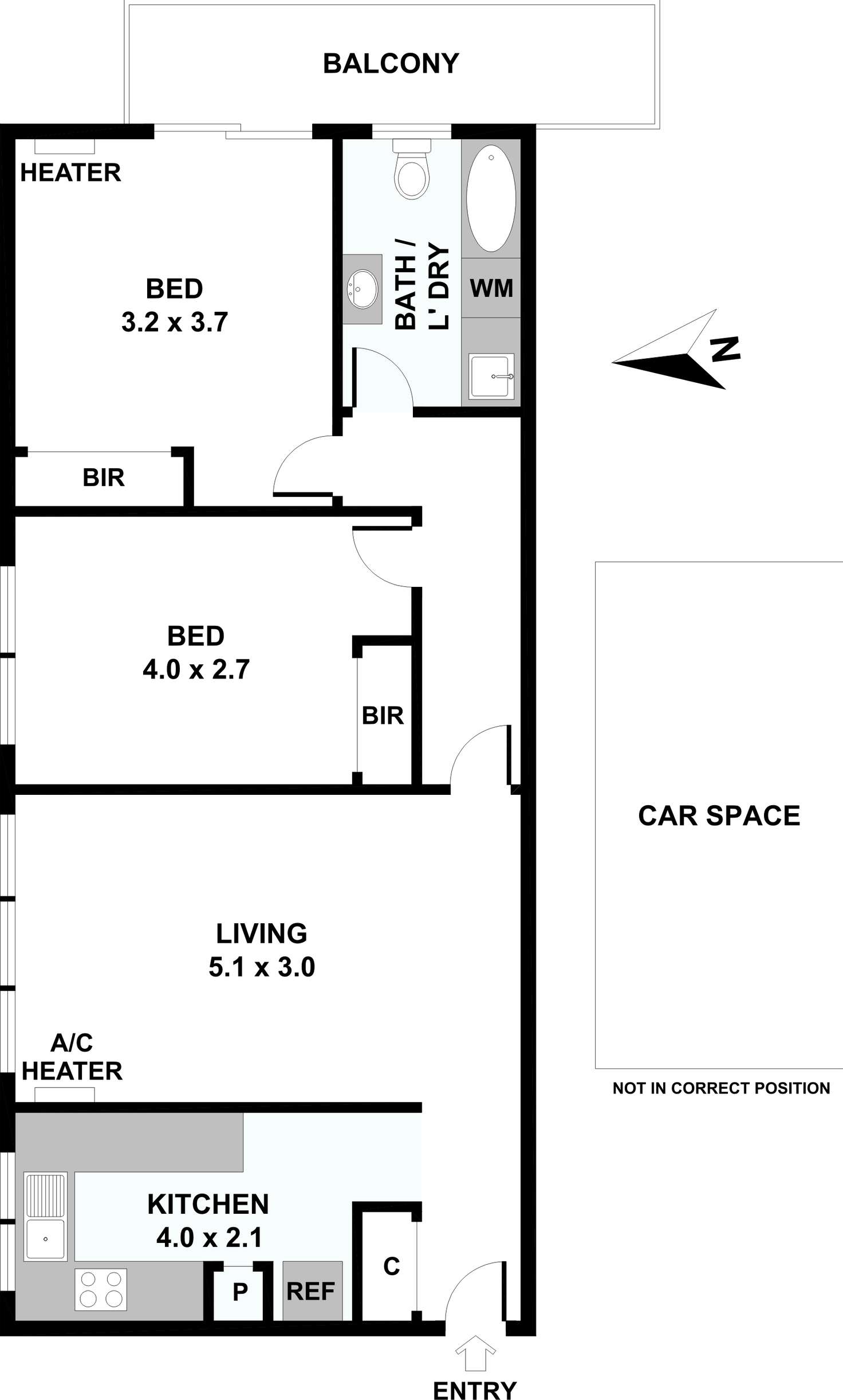 Floorplan of Homely apartment listing, 11/7 Gordon Street, Footscray VIC 3011