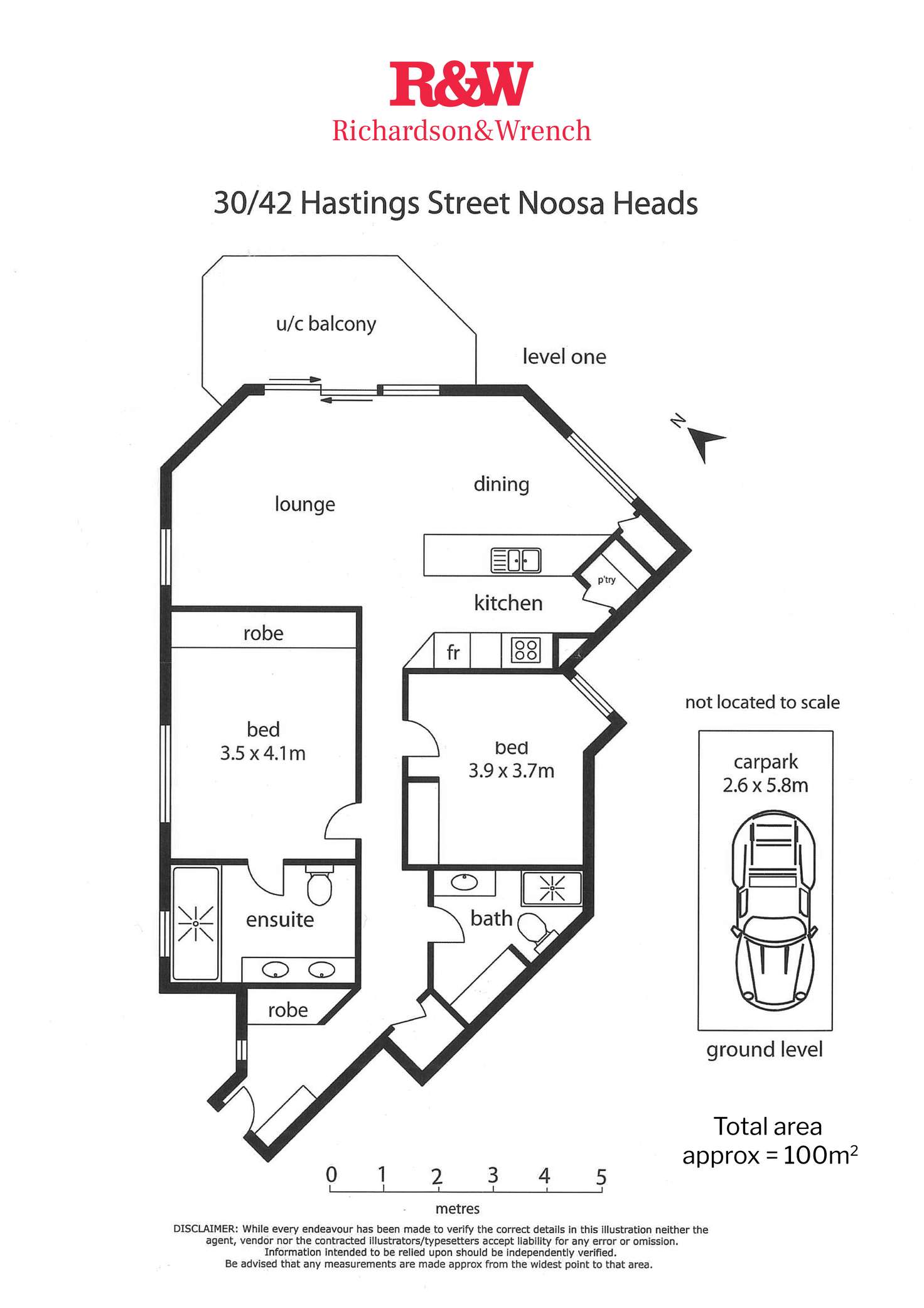 Floorplan of Homely apartment listing, 30/42 Hastings Street, Noosa Heads QLD 4567