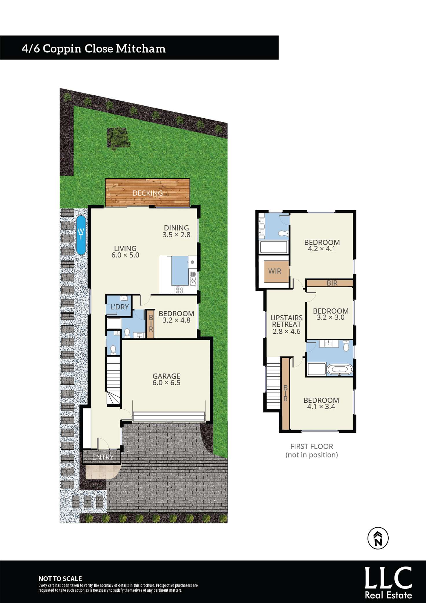 Floorplan of Homely townhouse listing, 4/6 Coppin Close, Mitcham VIC 3132