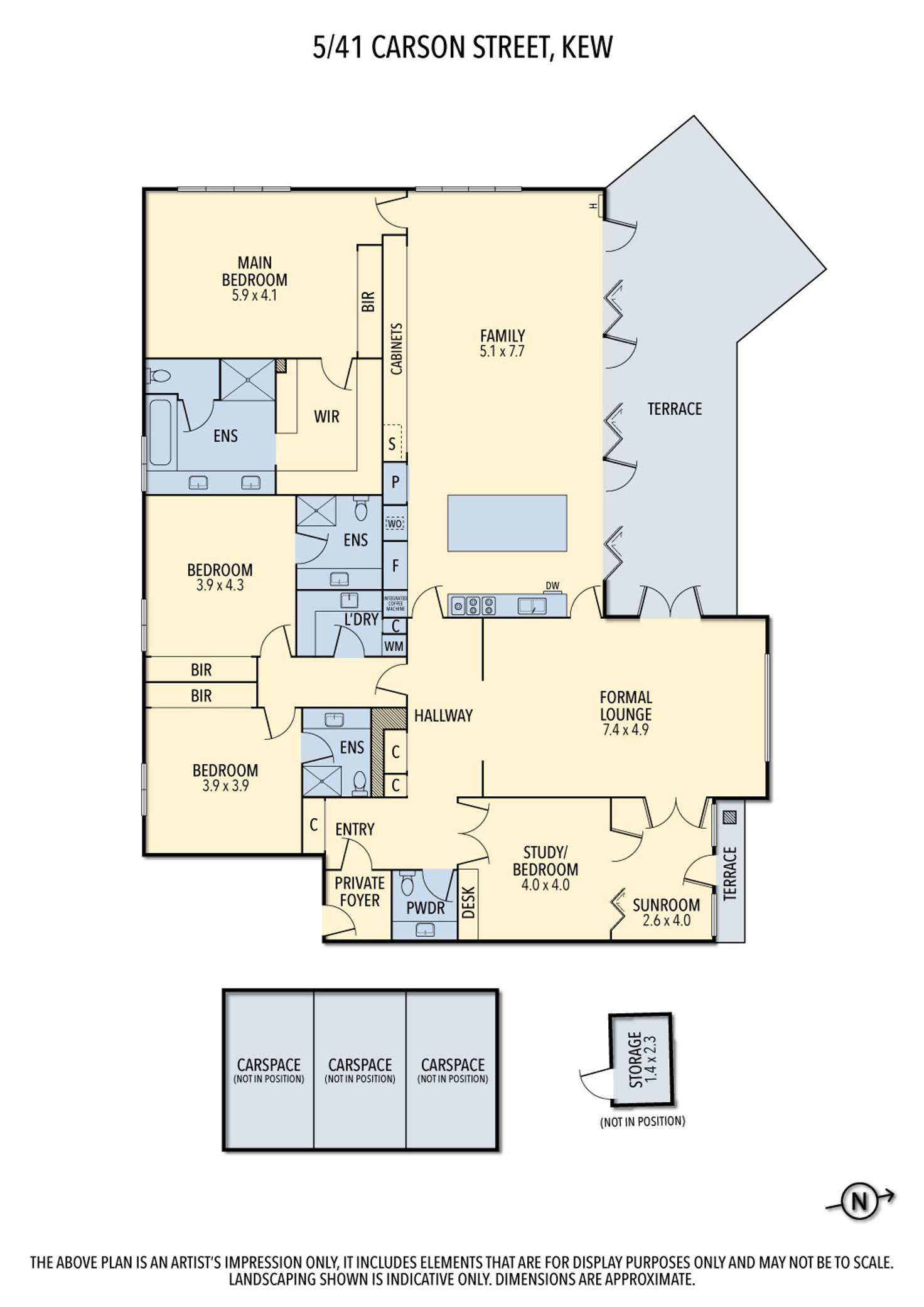Floorplan of Homely apartment listing, 5/41 Carson Street, Kew VIC 3101