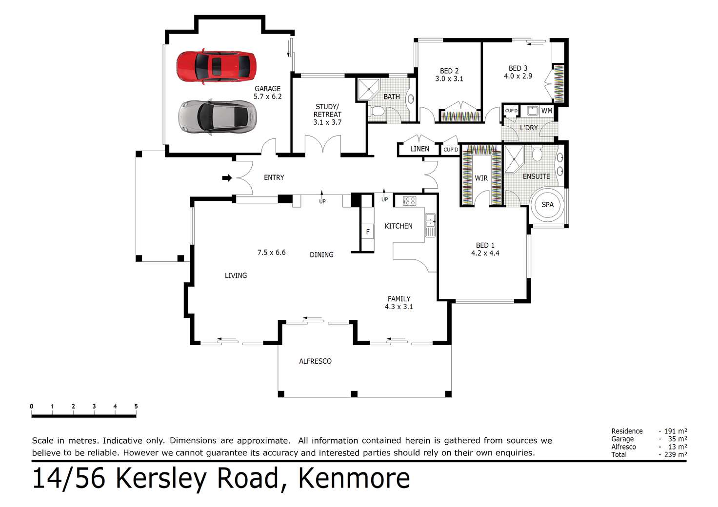 Floorplan of Homely house listing, 14/56 Kersley Road, Kenmore QLD 4069