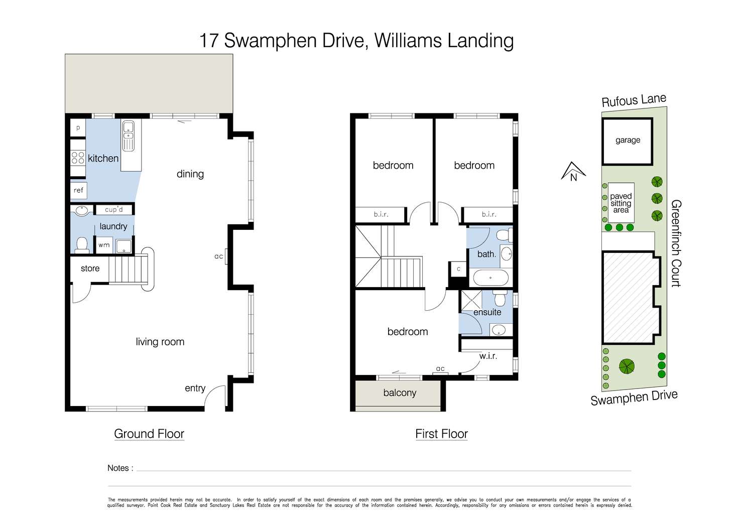 Floorplan of Homely townhouse listing, 17 Swamphen Drive, Williams Landing VIC 3027