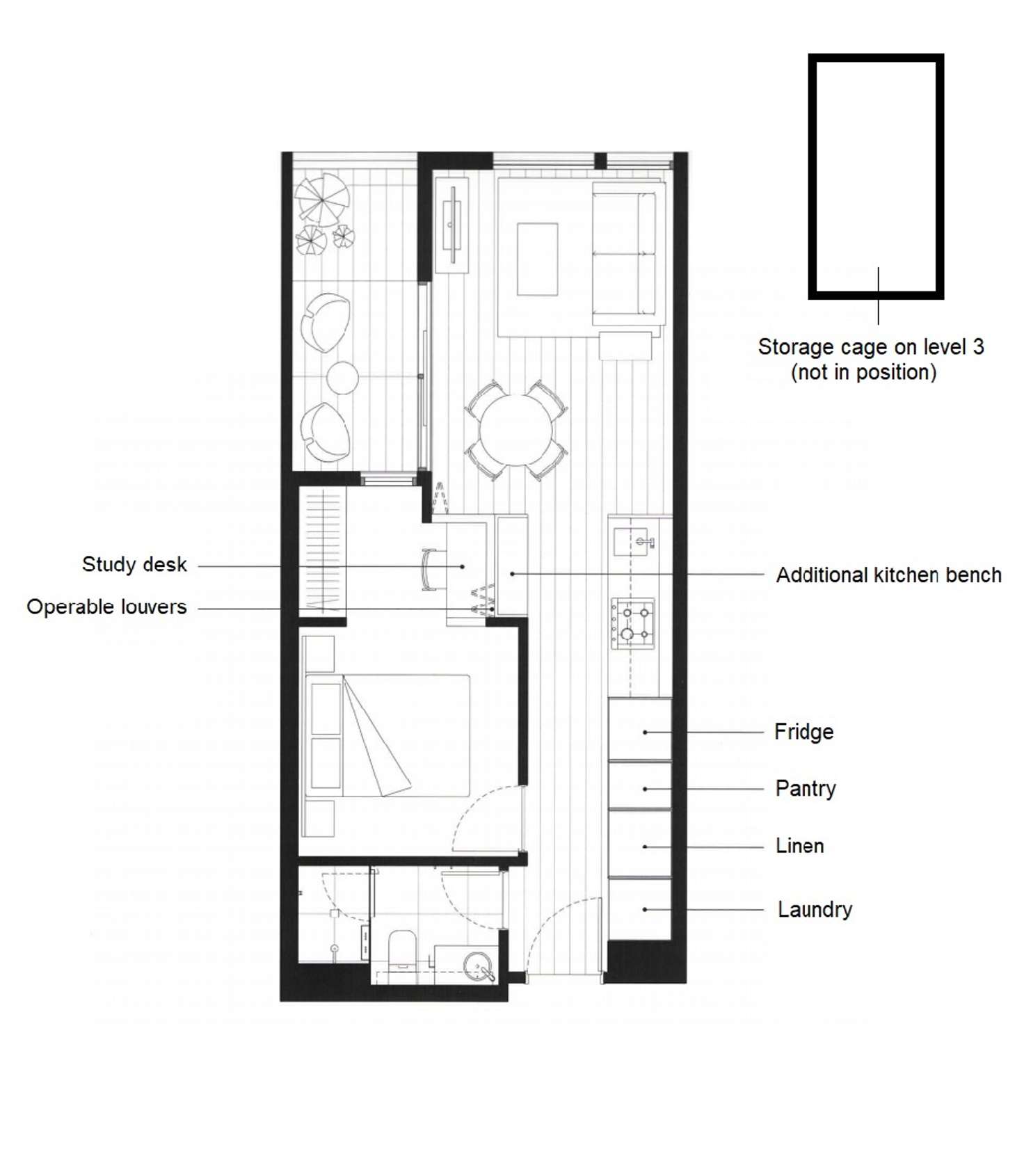 Floorplan of Homely apartment listing, 310/35 Wilson Street, South Yarra VIC 3141