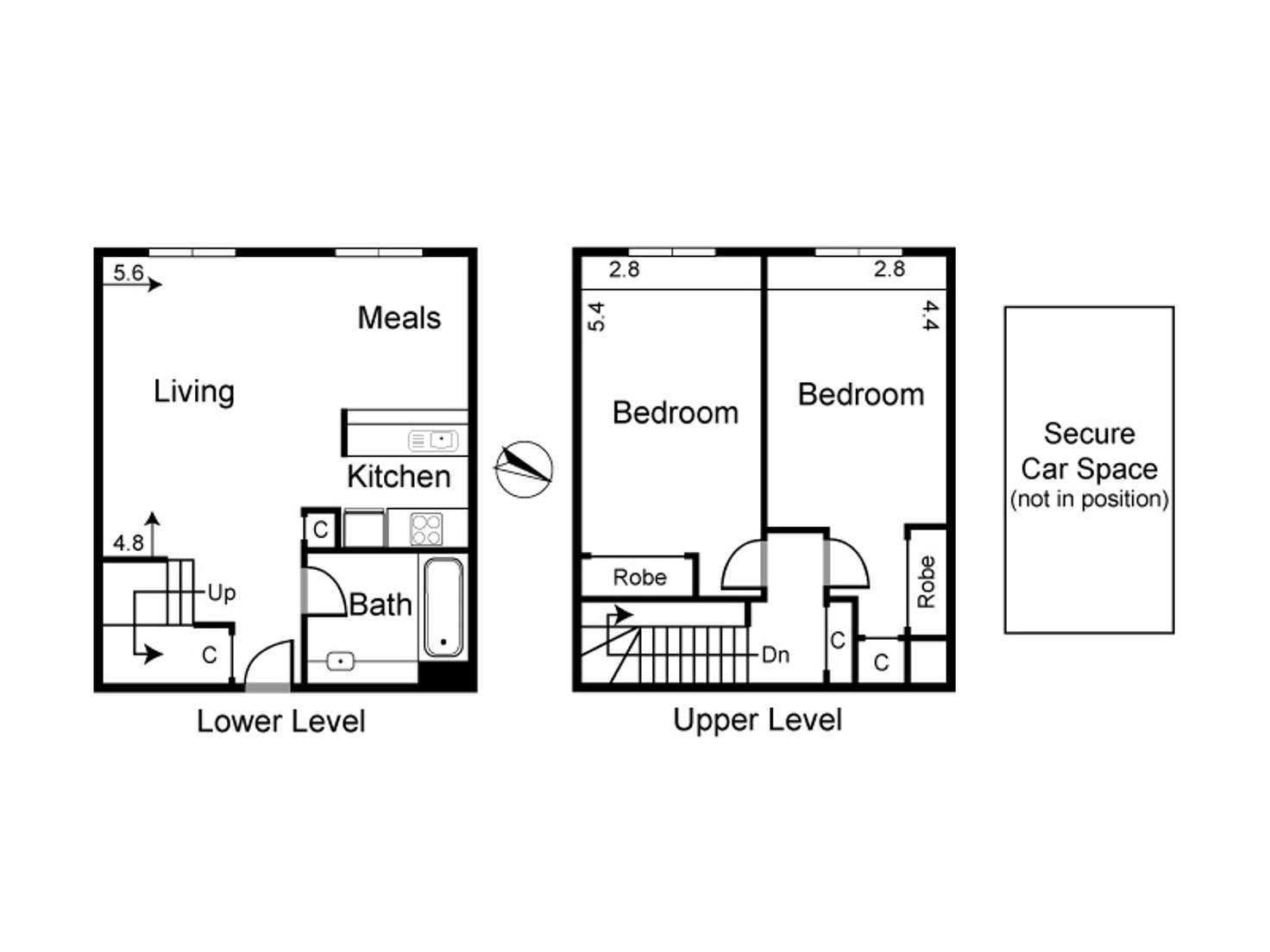 Floorplan of Homely apartment listing, 5809/570 Lygon Street, Carlton VIC 3053