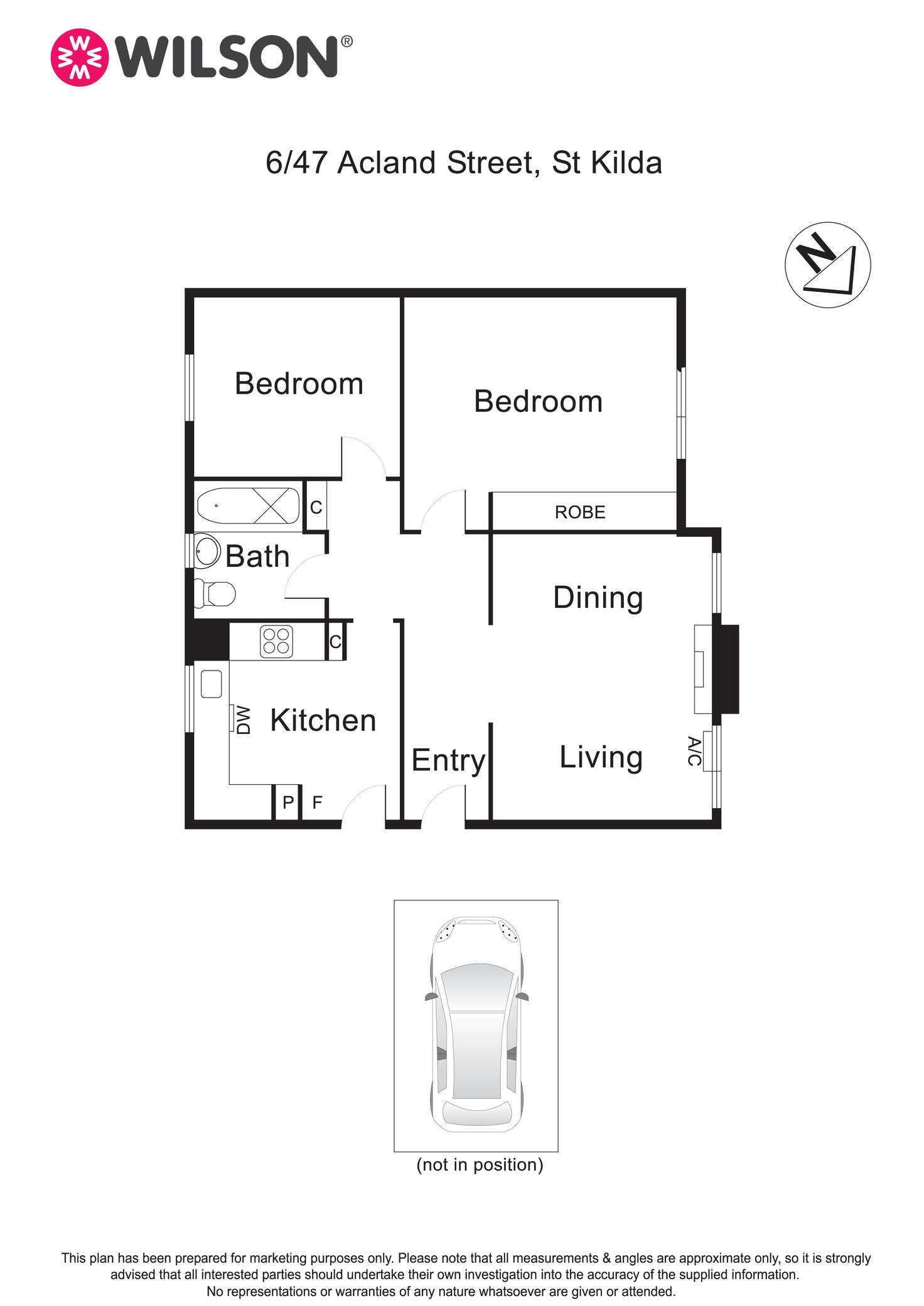 Floorplan of Homely apartment listing, 6/47 Acland Street, St Kilda VIC 3182